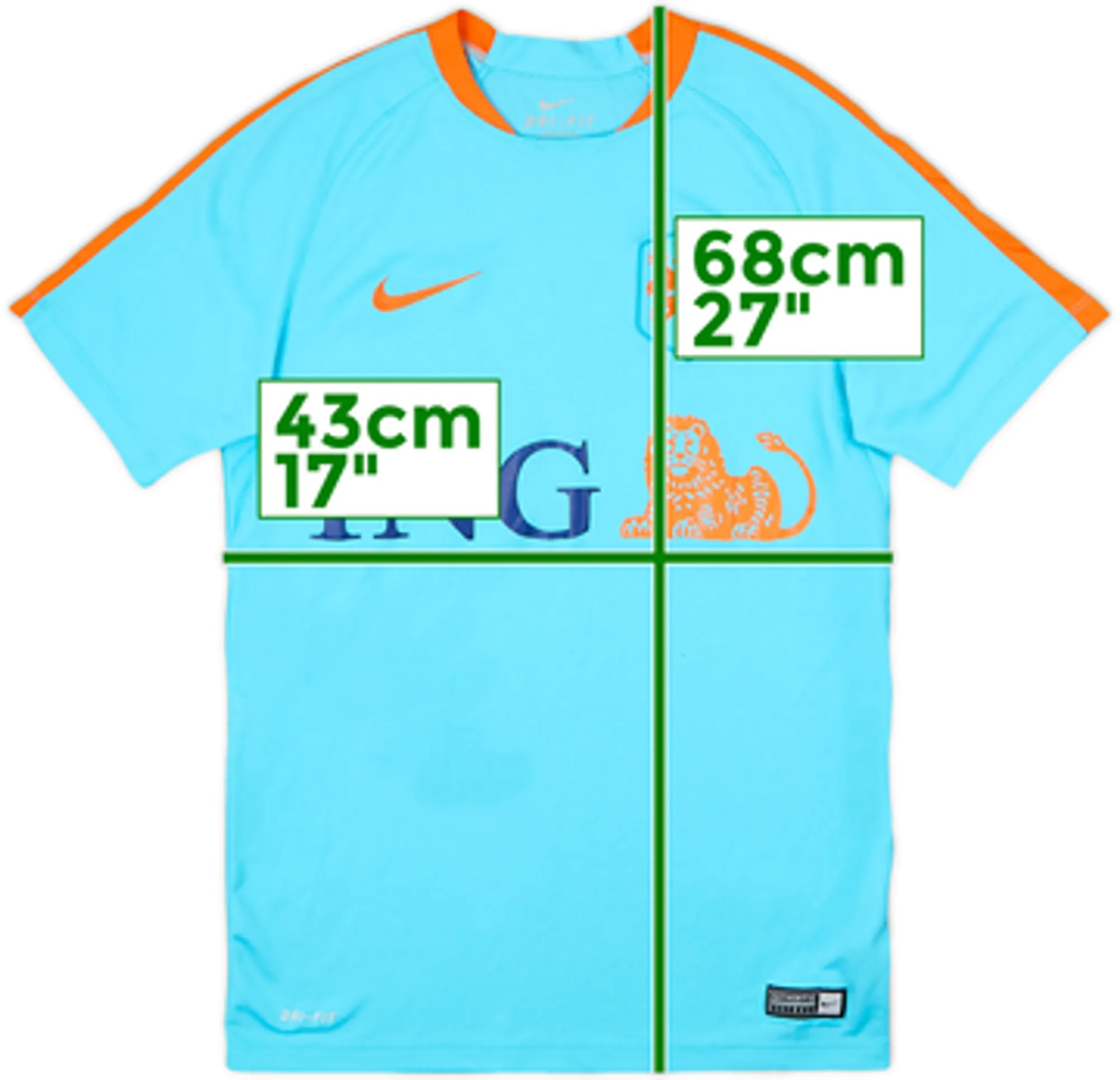 2016-17 Netherlands Nike Training Shirt - 9/10 - (S)