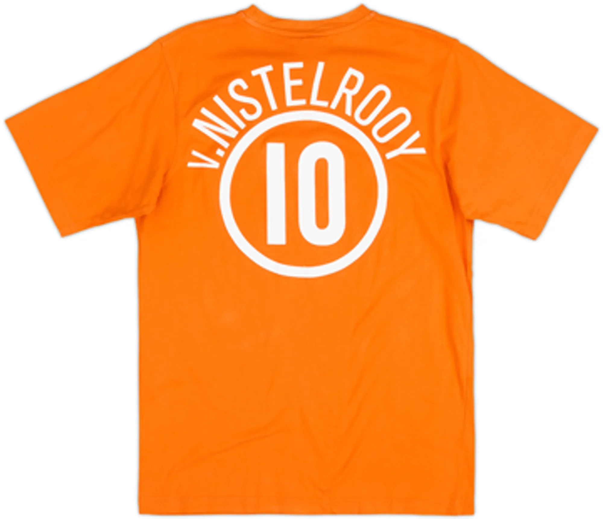 2006-07 Netherlands Nike Cotton Tee v.Nistelrooy #10 - 8/10 - (L)