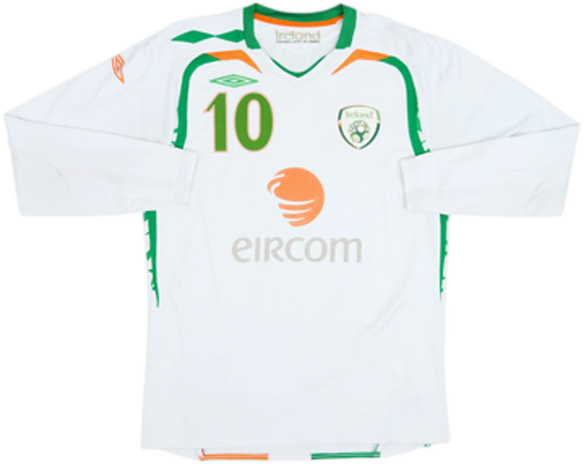 2008-10 Ireland Away L/S Shirt Keane #10 - 6/10 - (M)