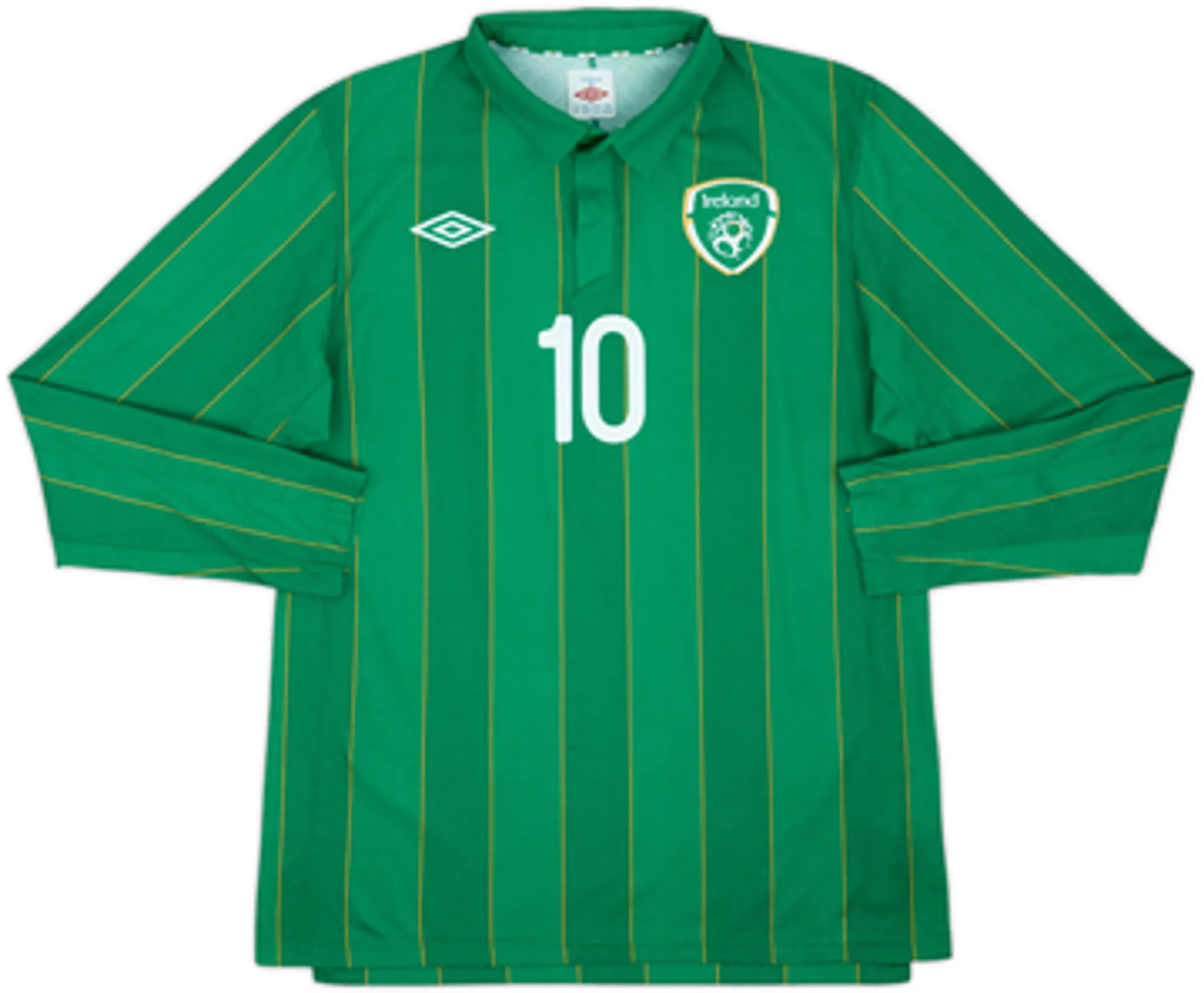 2011-12 Ireland Home L/S Shirt Keane #10 - 10/10 - (M)