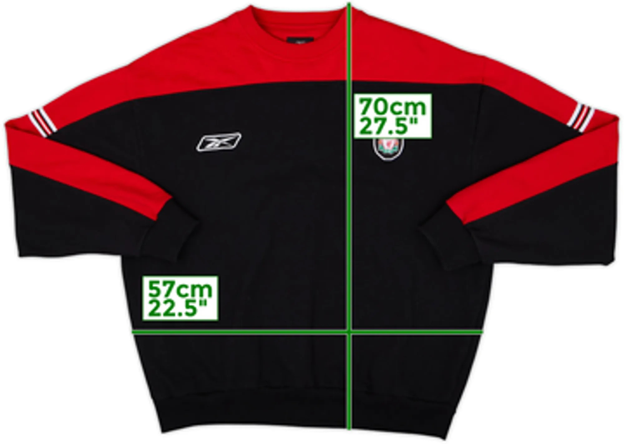 2004-05 Liverpool Reebok Sweat Top - 8/10 - (XXL)