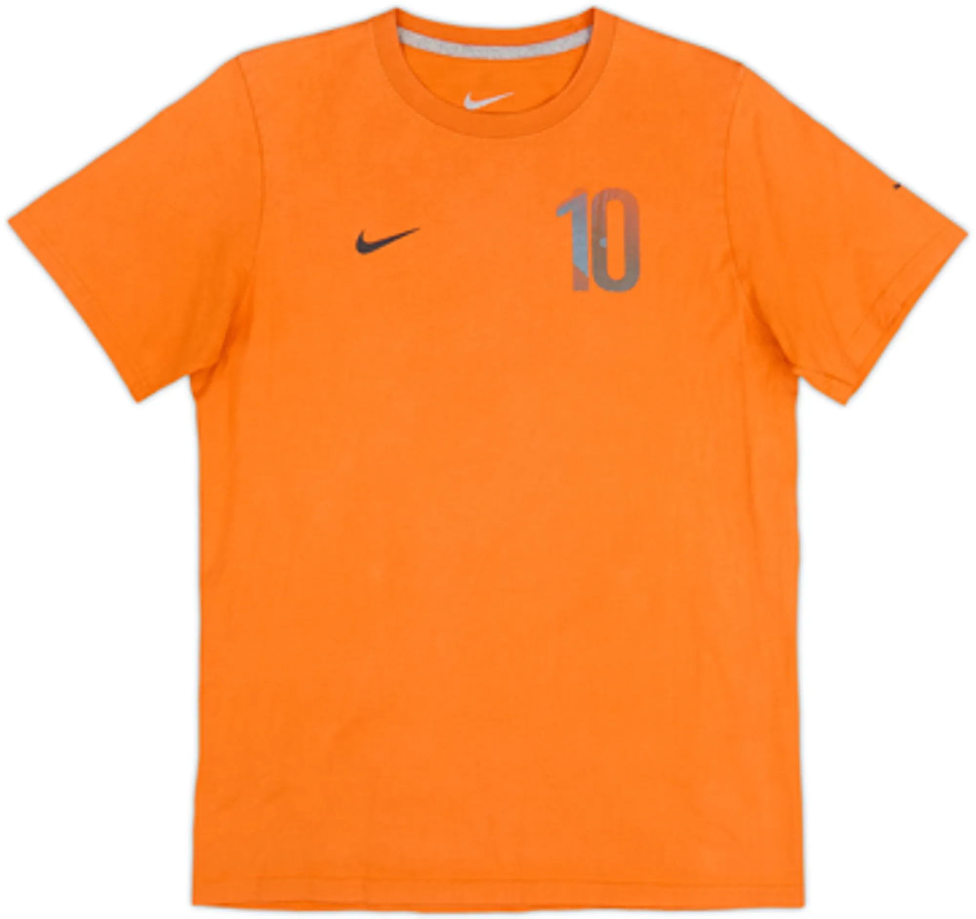 2010-11 Netherlands Nike Cotton Tee Sneijder #10 - 5/10 - (XL.Boys)
