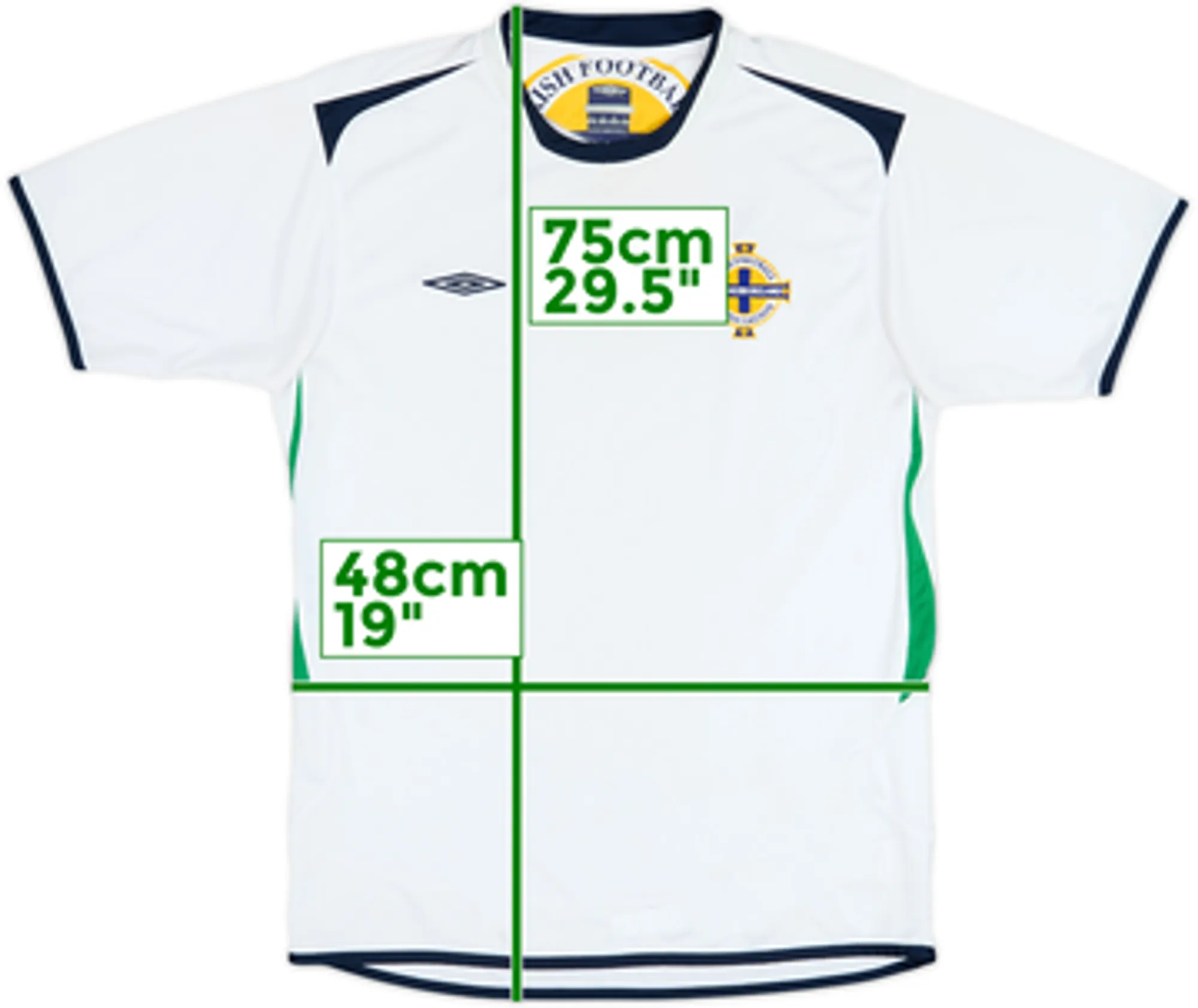 2004-05 Northern Ireland Umbro Training Shirt - 6/10 - (M)