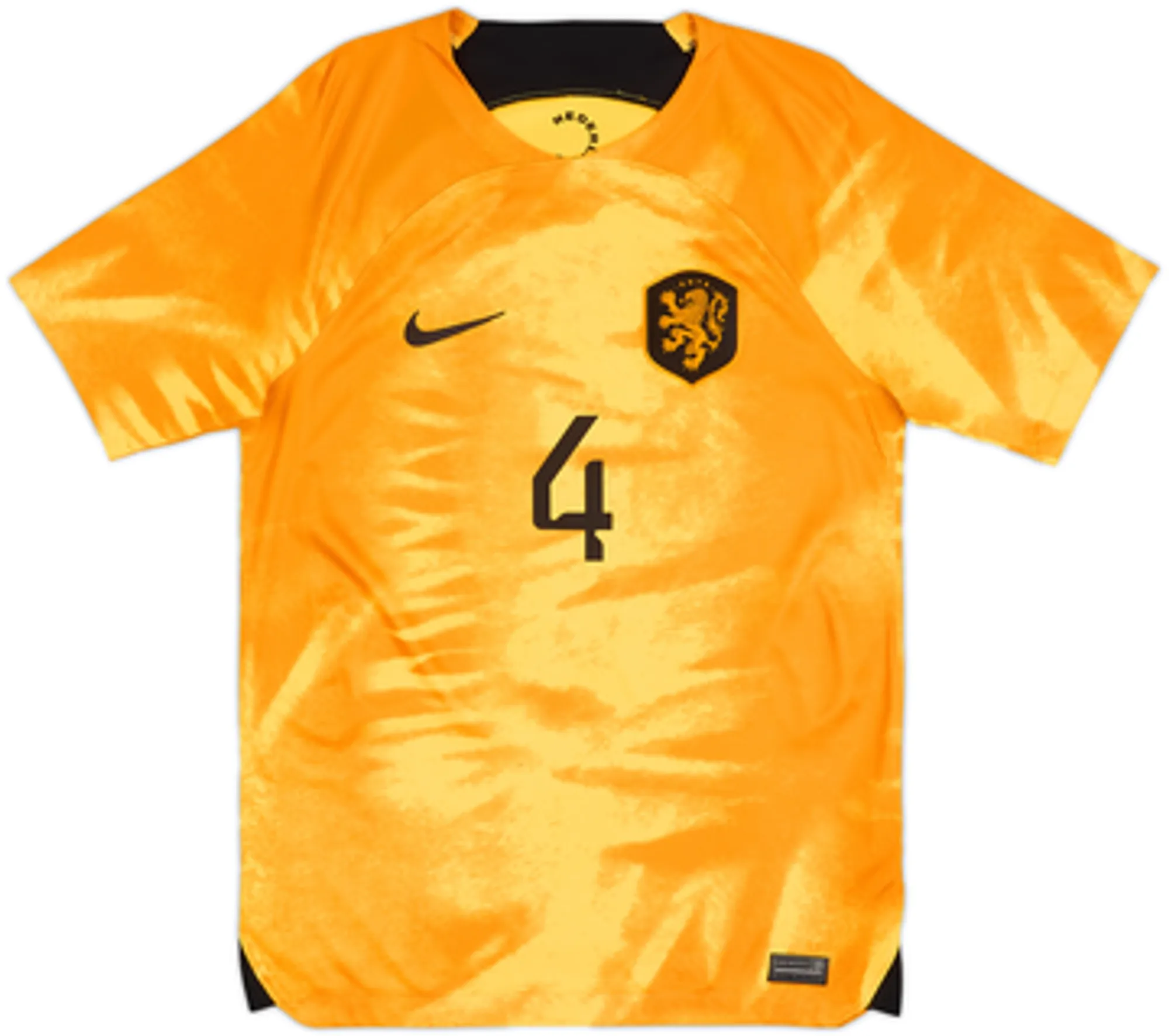 2022-23 Netherlands Home Shirt Virgil #4 - 6/10 - (S)