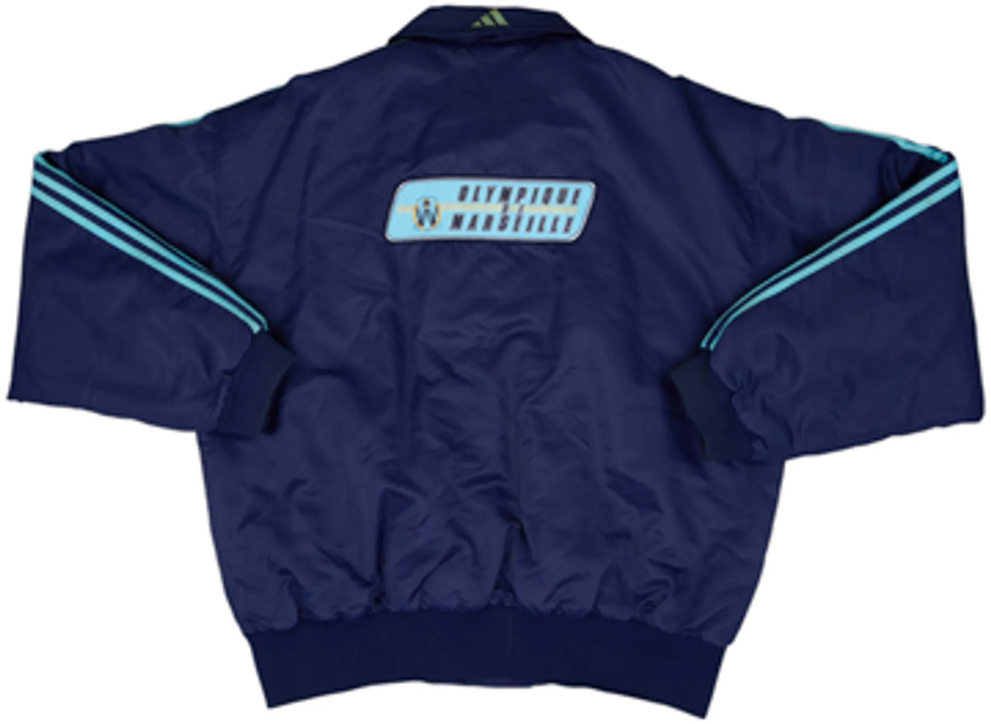 1998-99 Olympique Marseille adidas Padded Bomber Jacket - 8/10 - (XL)