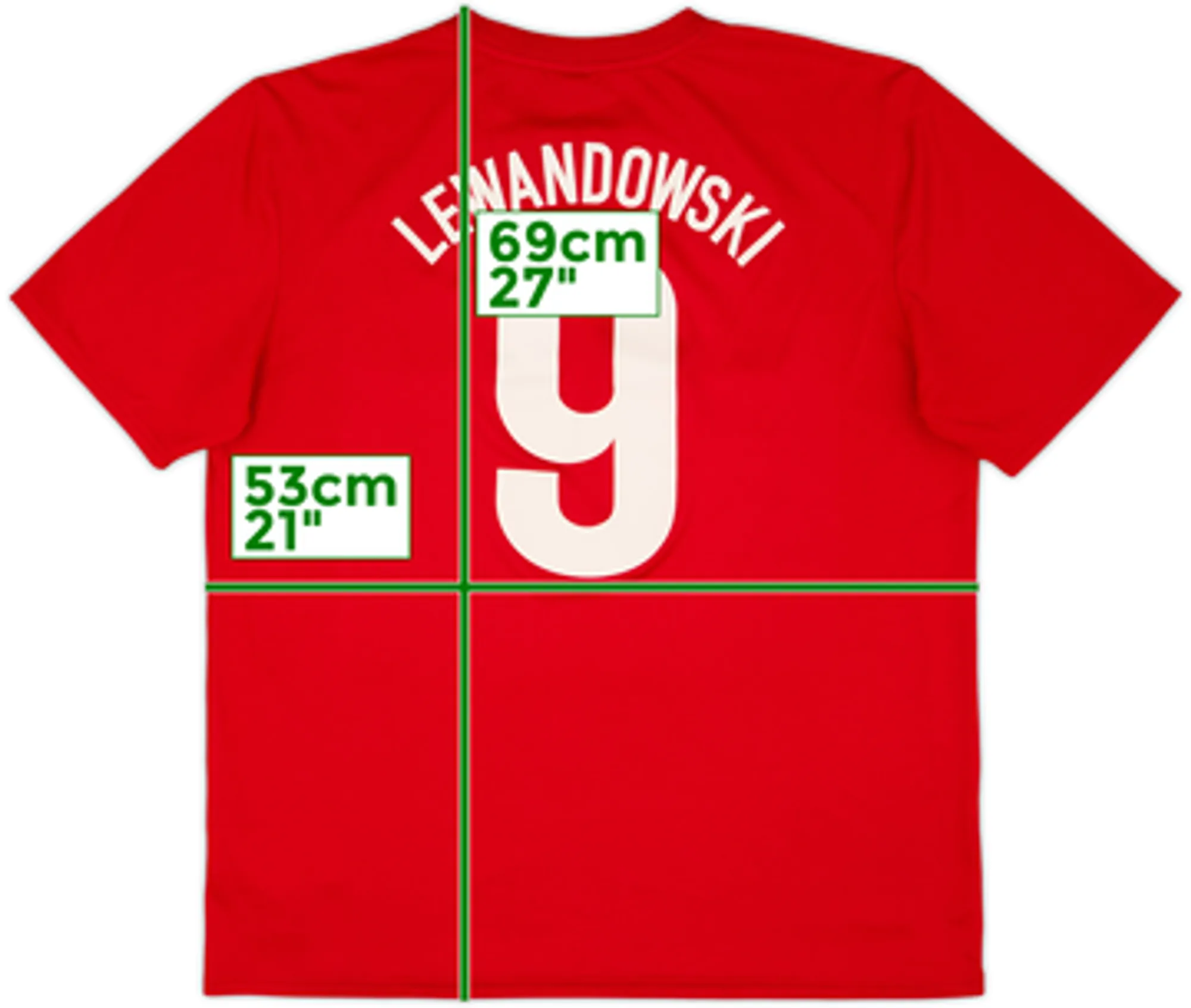 2012-13 Poland Basic Away Shirt Lewandowski #9 - 6/10 - (L)