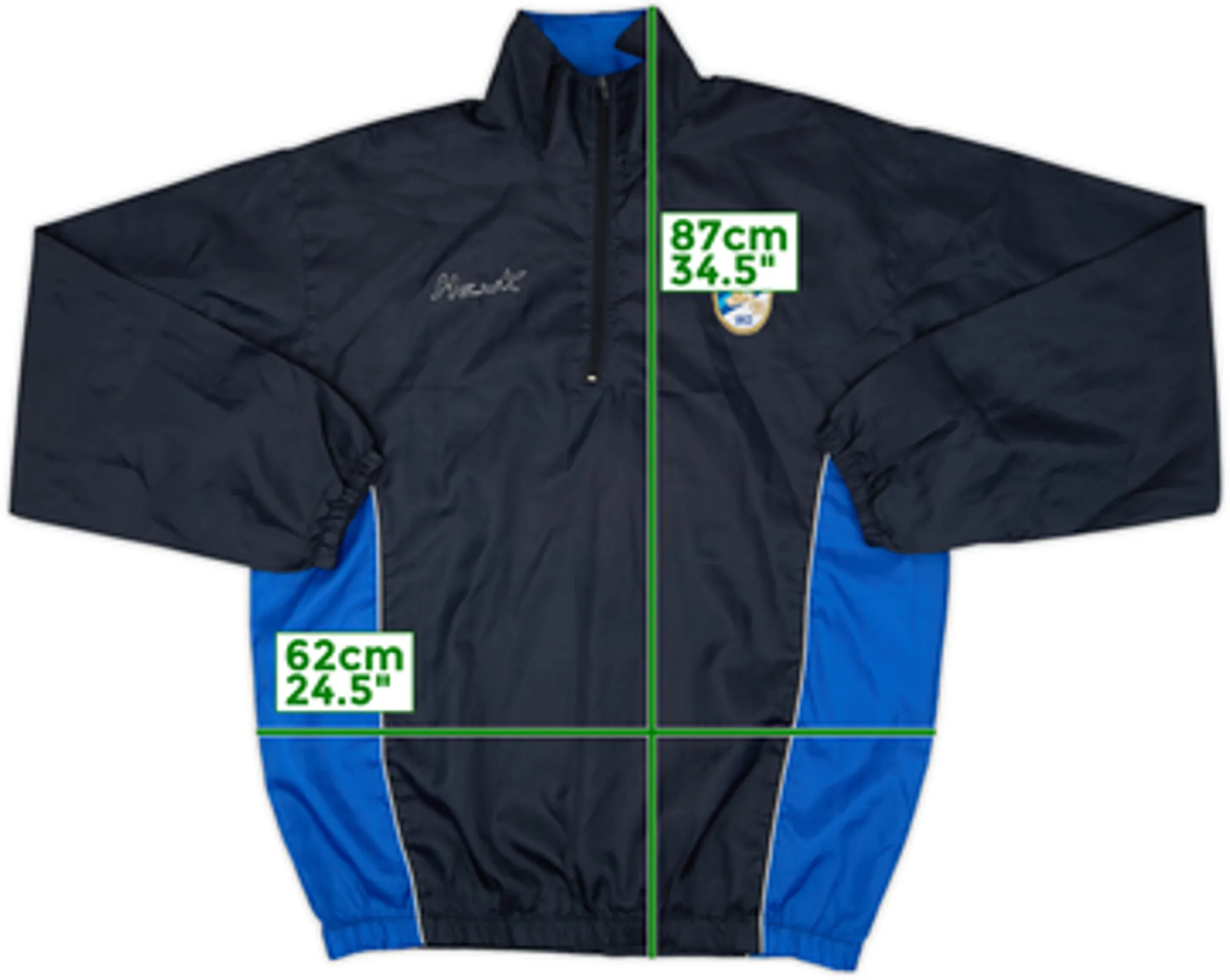 2007-08 Calcio Lecco Hawk 1/4 Zip Drill Top - 8/10 - (XXL)