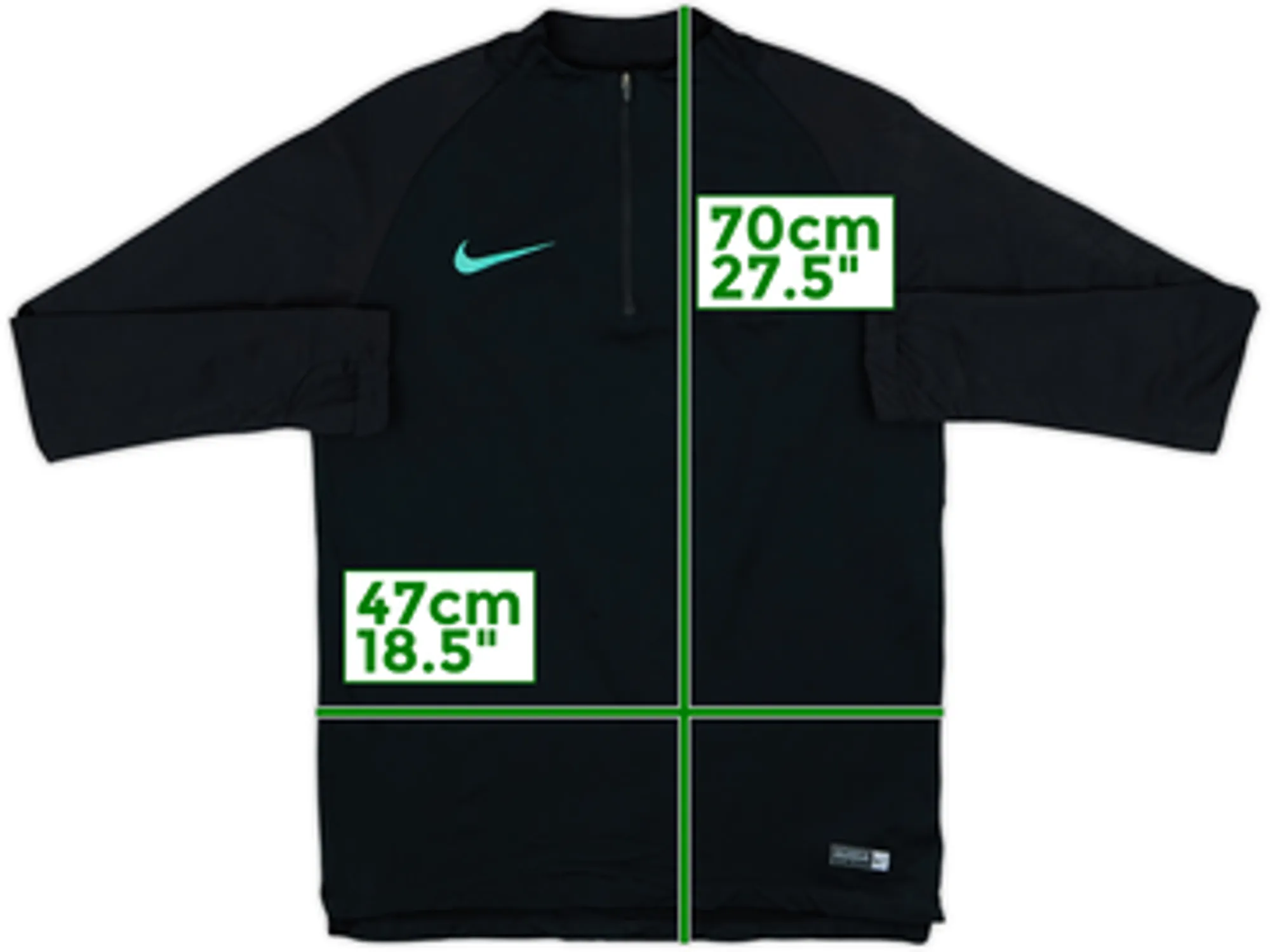 2018-19 Portugal Nike 1/4 Zip Drill Top - 8/10 - (S)