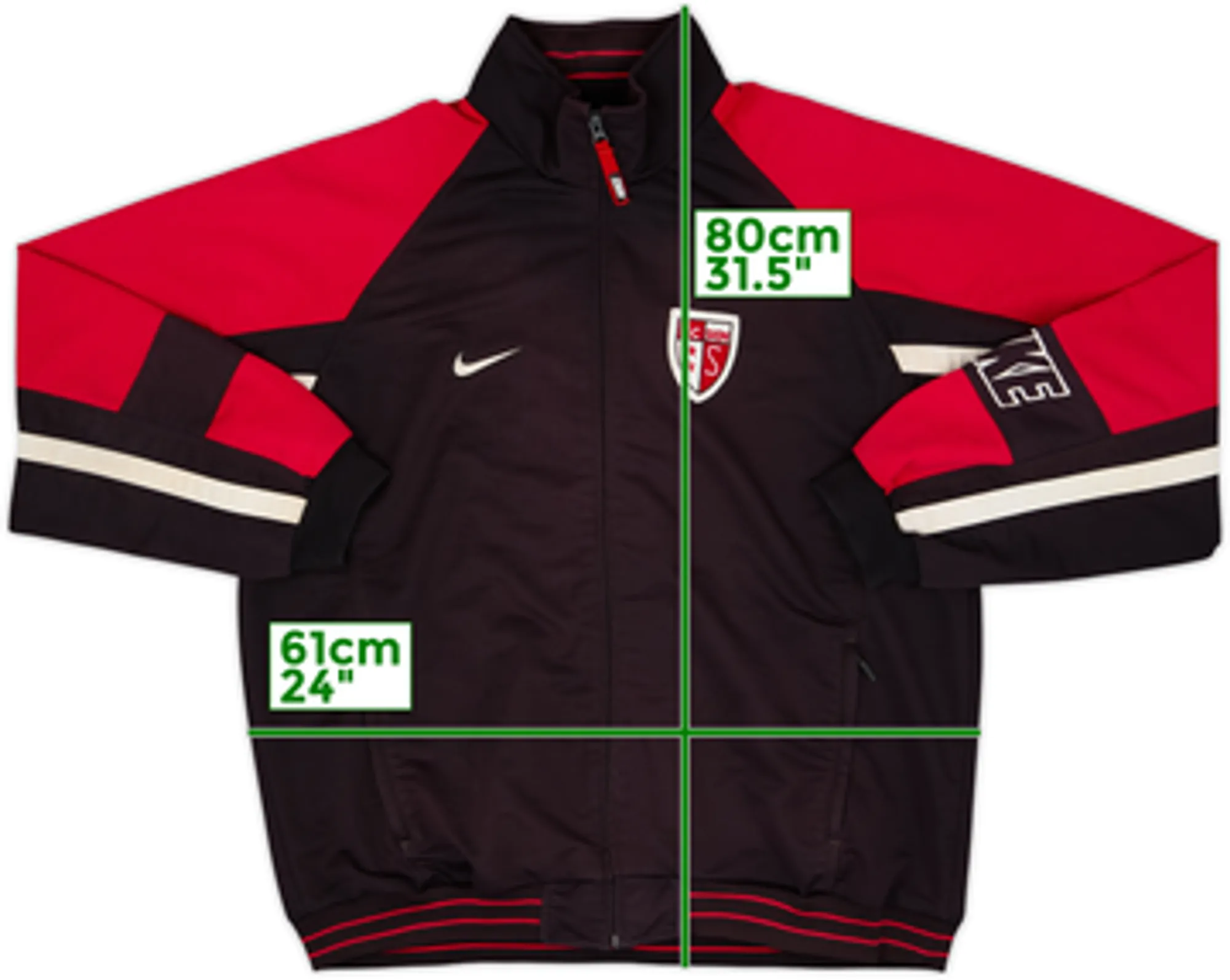 1998-00 FC Sion Nike Track Jacket - 7/10 - (XL)