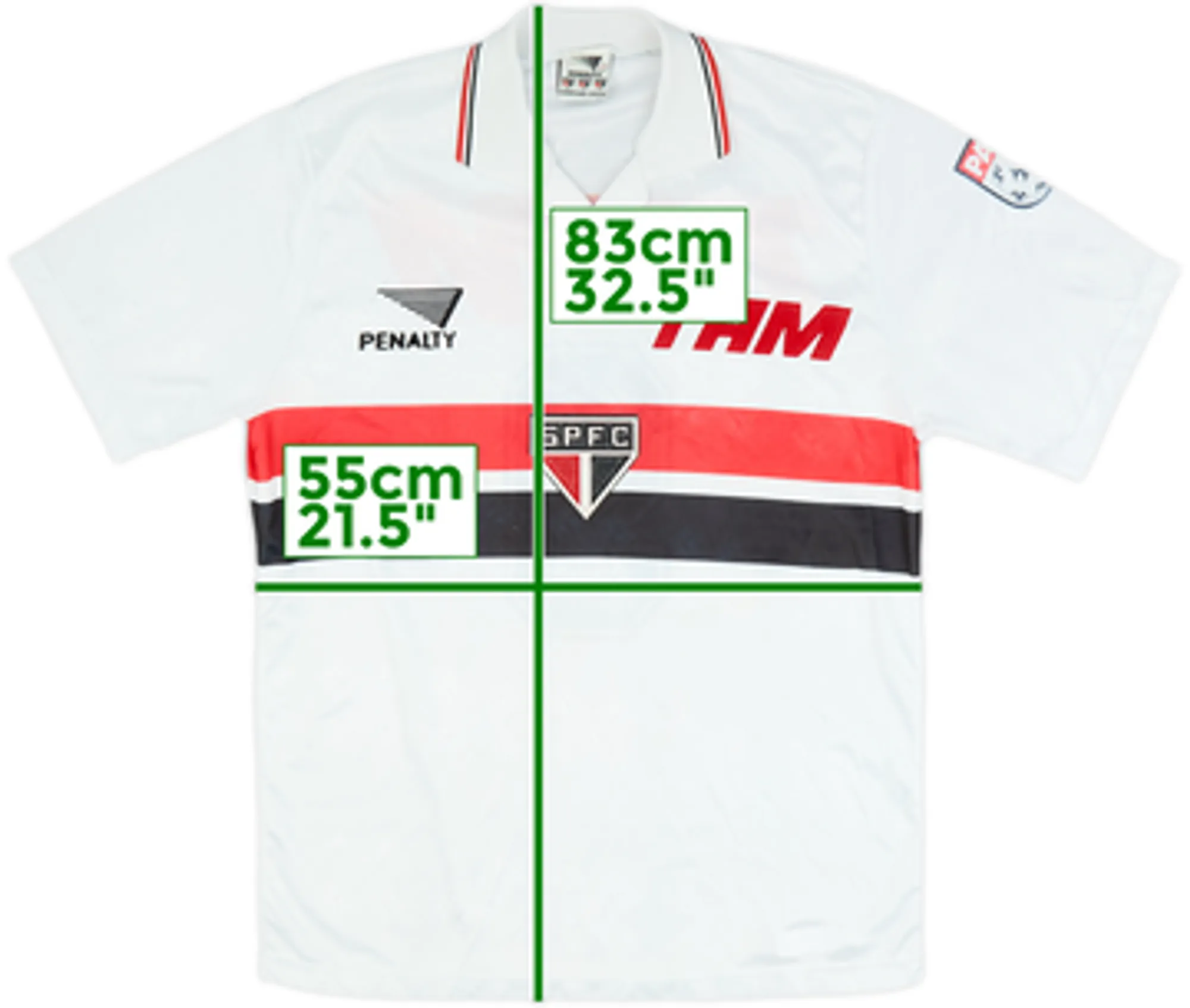 1995 Sao Paulo Home Shirt #9 - 9/10 - (L)