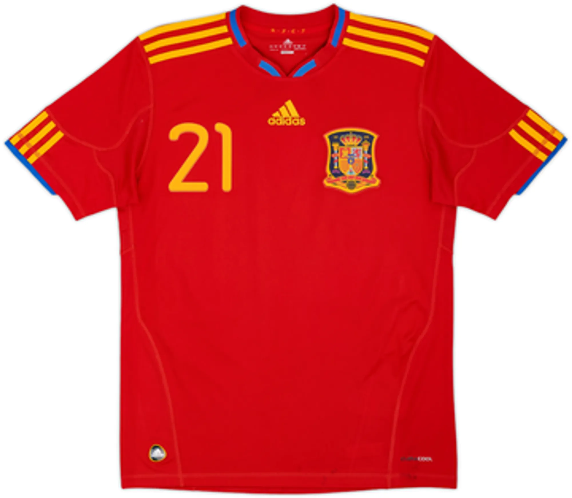 2009-10 Spain Home Shirt Silva #21 - 6/10 - (XL.Boys)