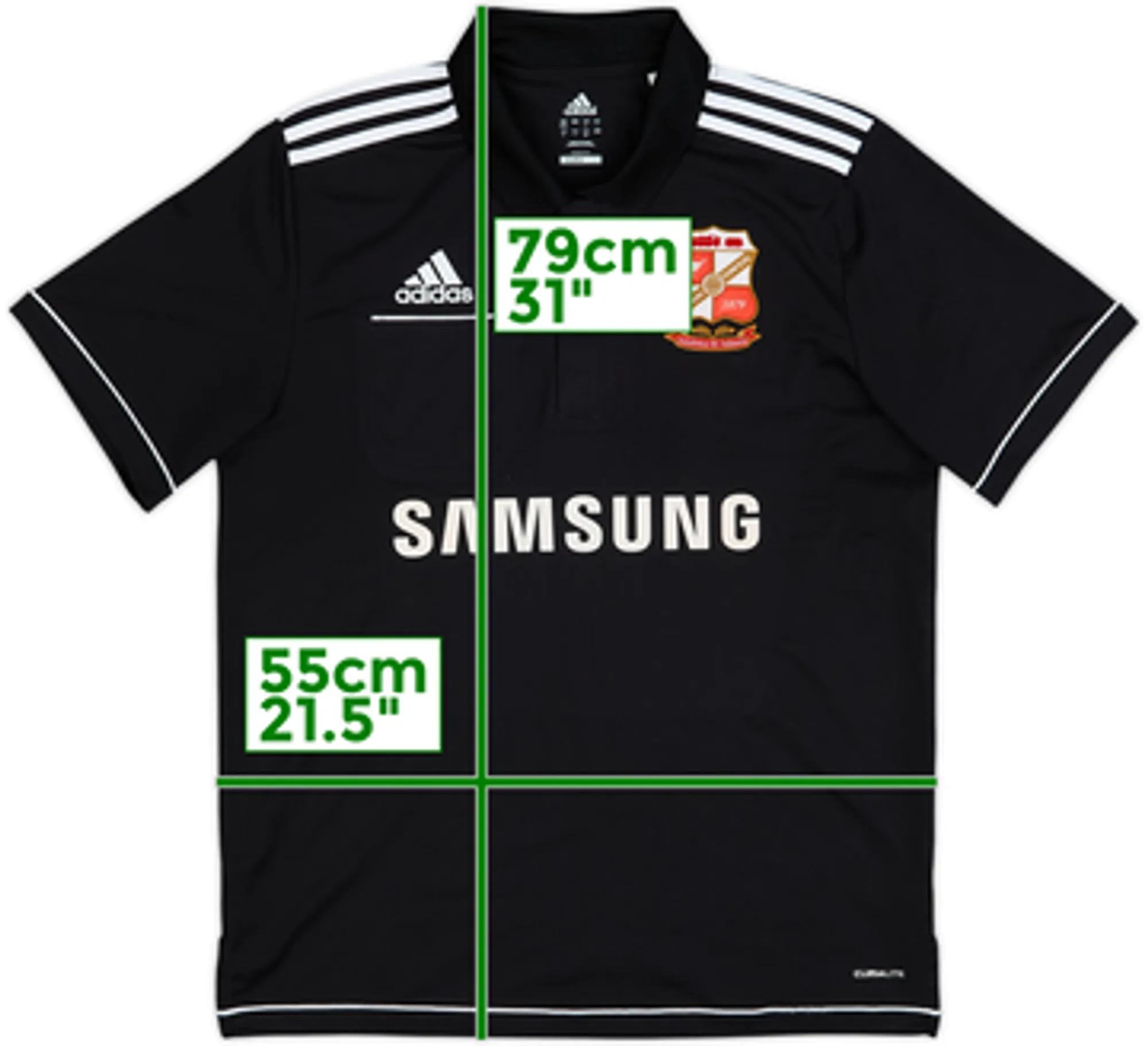 2011-12 Swindon adidas Polo Shirt - 7/10 - (L)