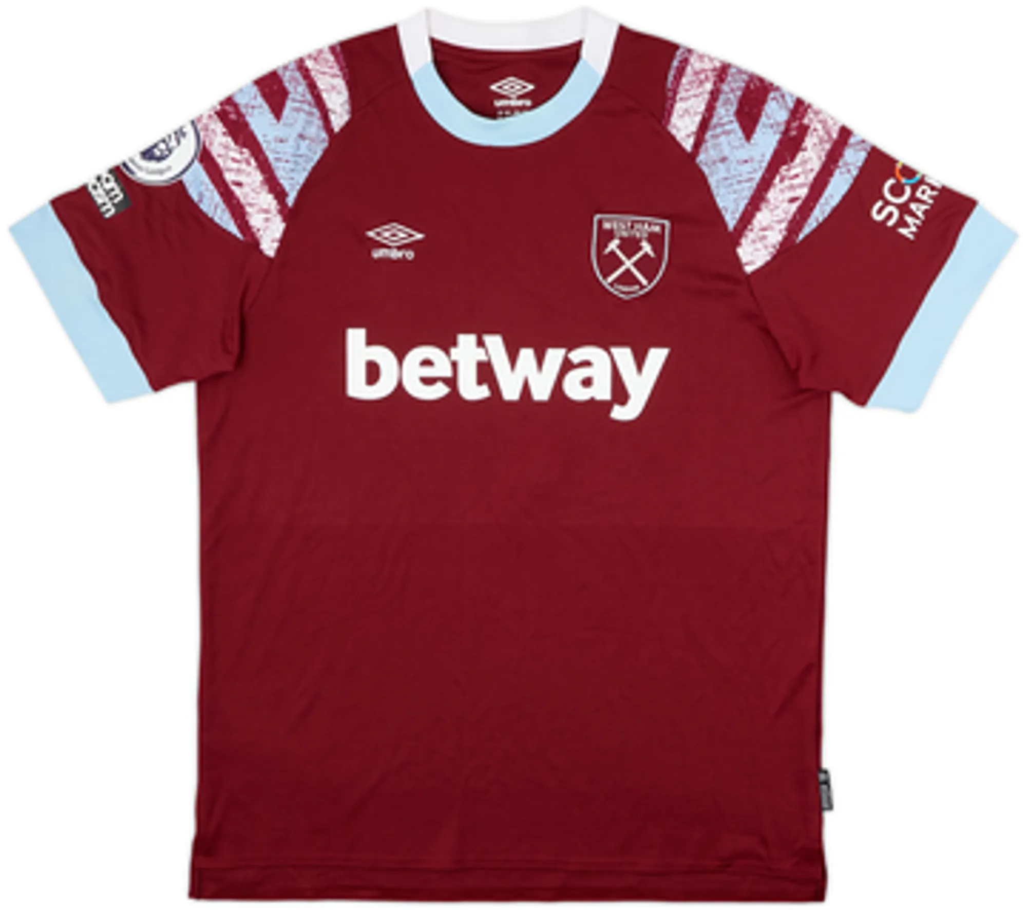2022-23 West Ham Home Shirt Rice #41 - 9/10 - (XXL)