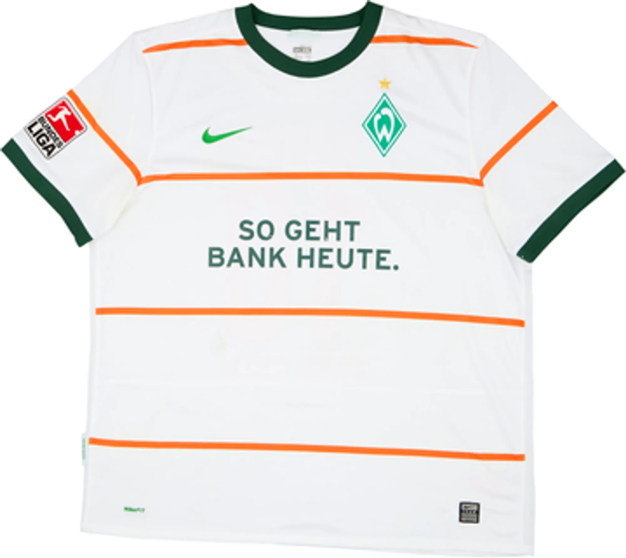 2009-10 Werder Bremen Away Shirt Marin #10 - 6/10 - (XXL)