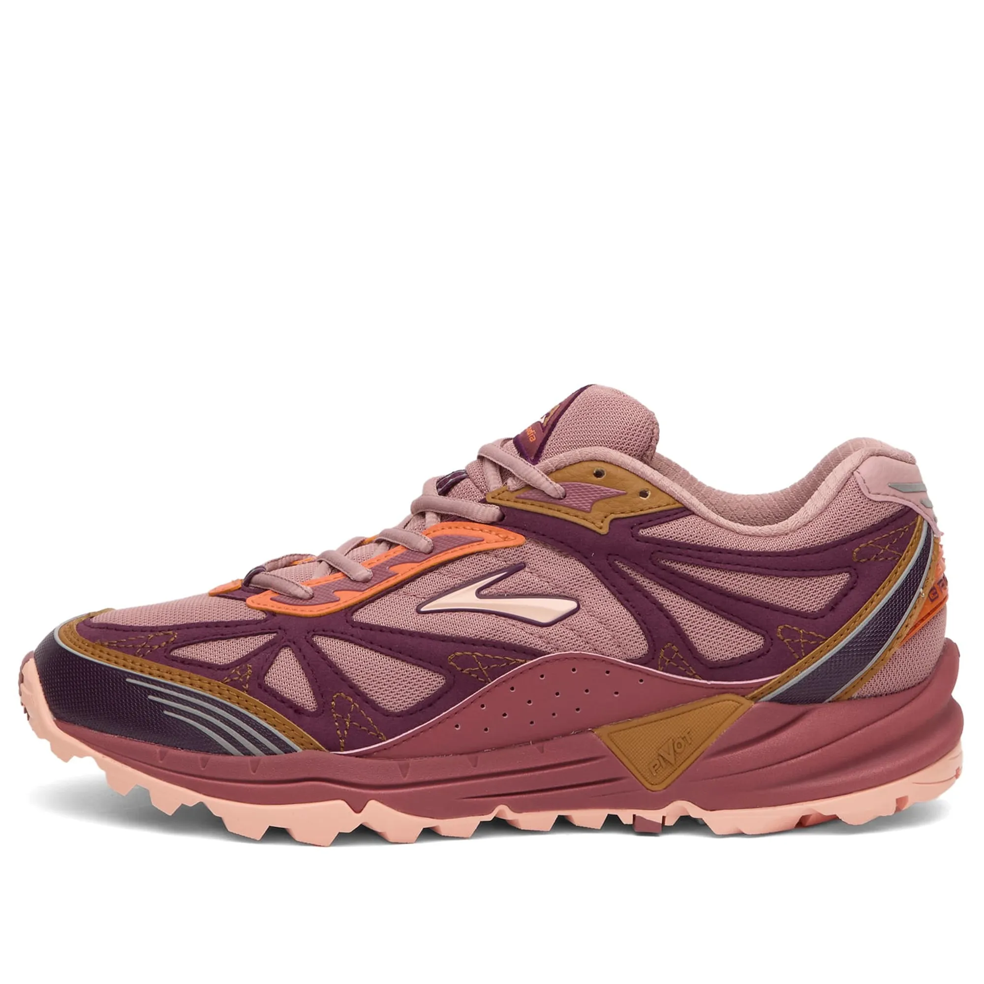 Brooks Men's Cascadia 1 Sneaker Woodrose/Roan Rogue/Pickled Beet