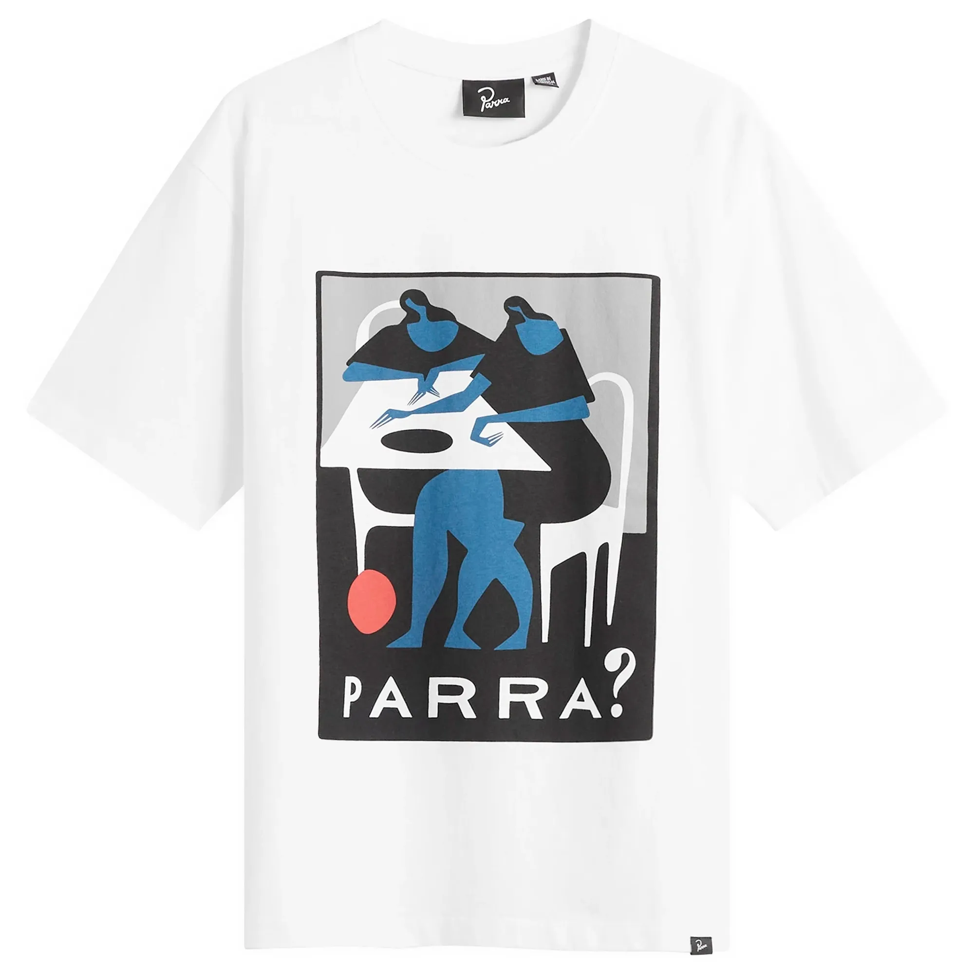 By Parra Men's What Is This T-Shirt White