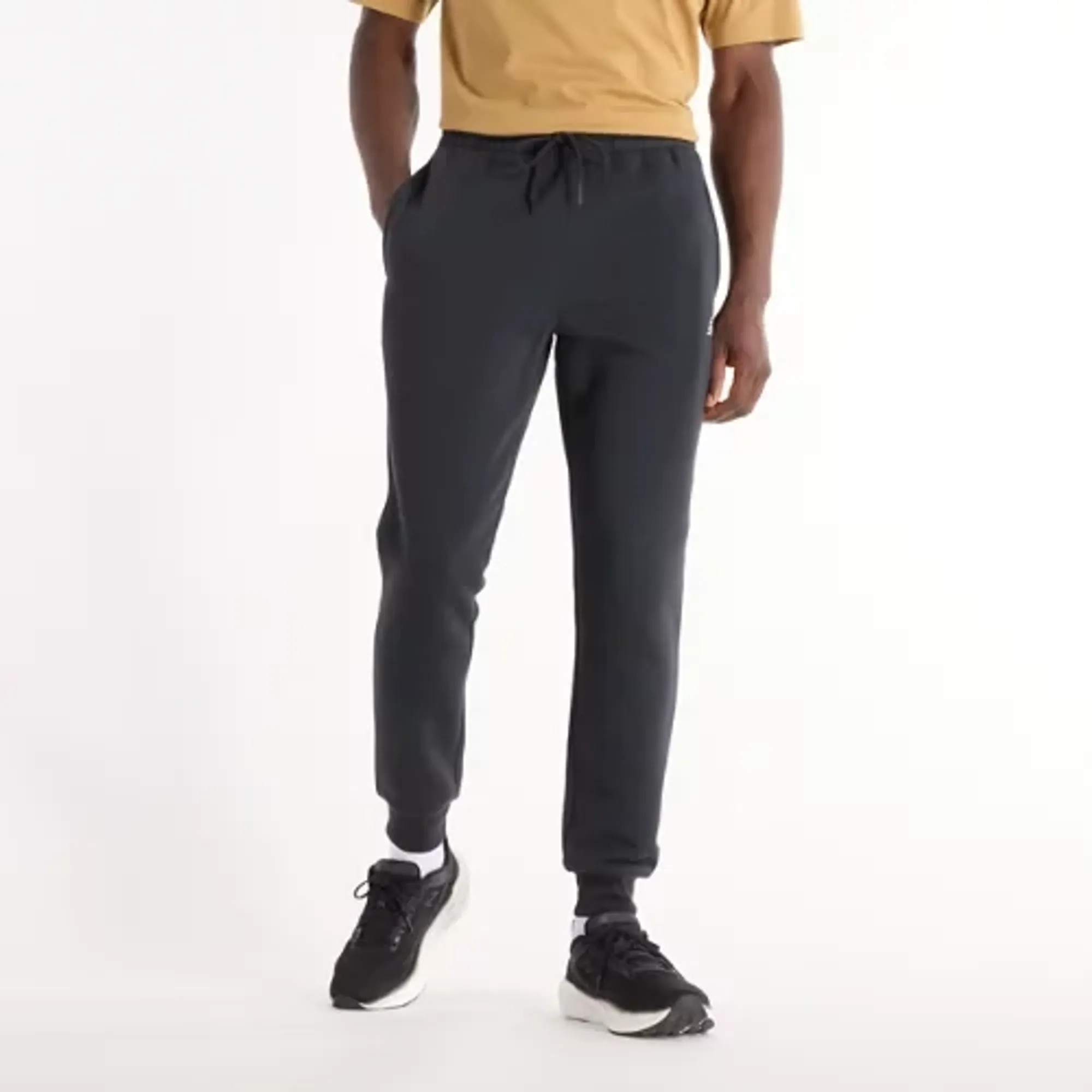 New Balance Men's Sport Fleece Jogger in Black Cotton