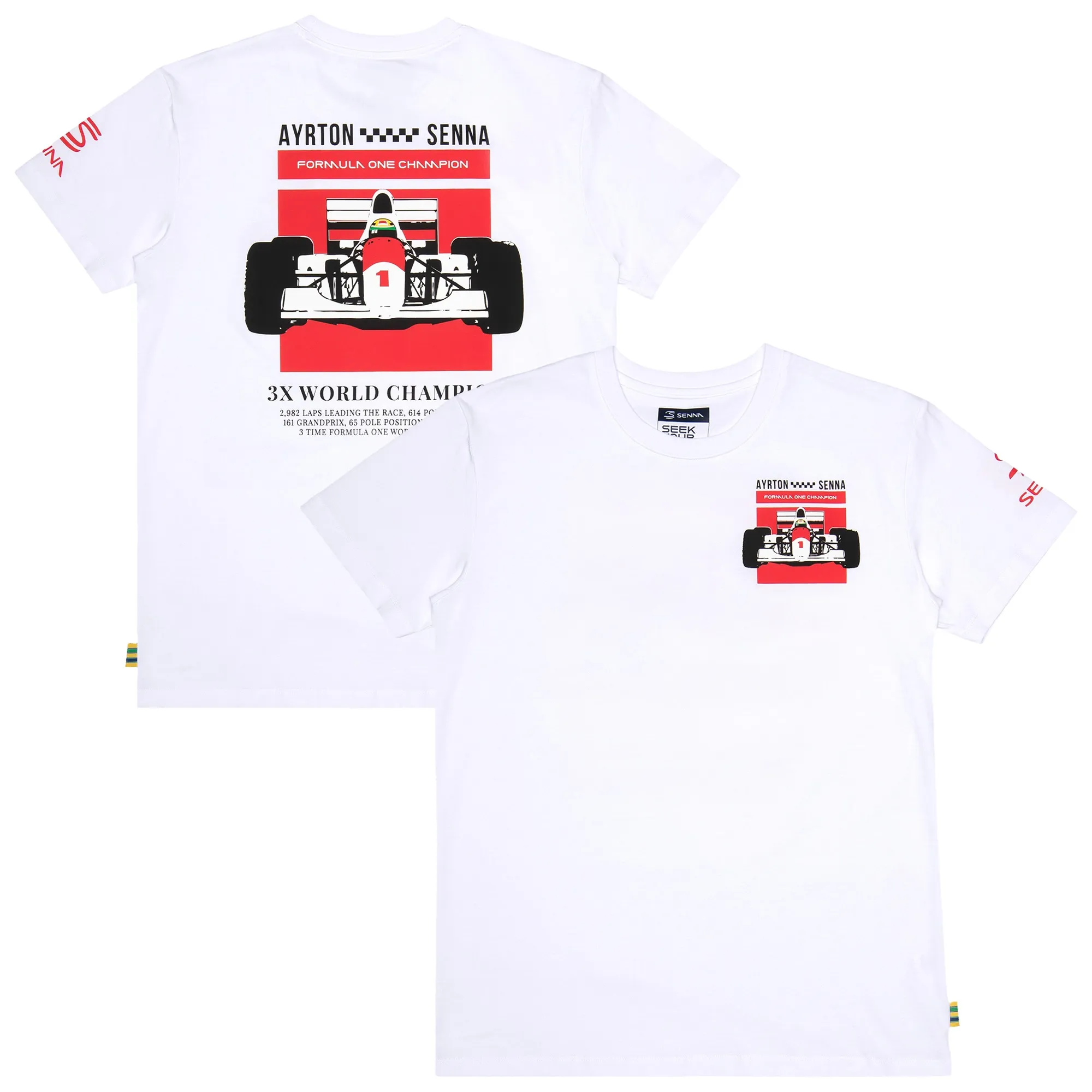 Ayrton Senna Formula 1 T-Shirt - White