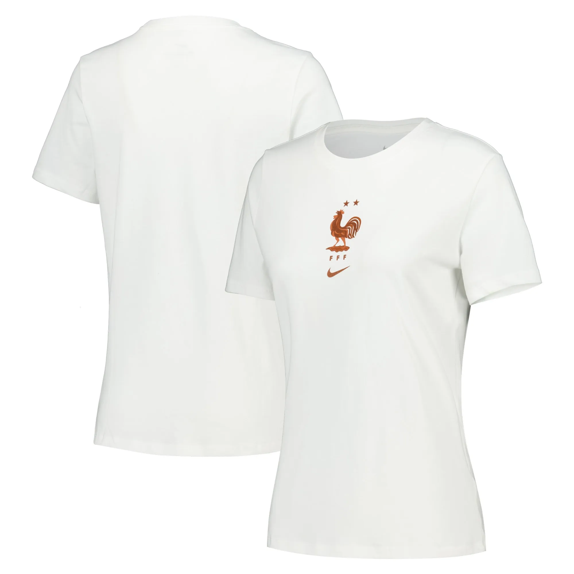 France Nike Crest T-Shirt - White - Womens