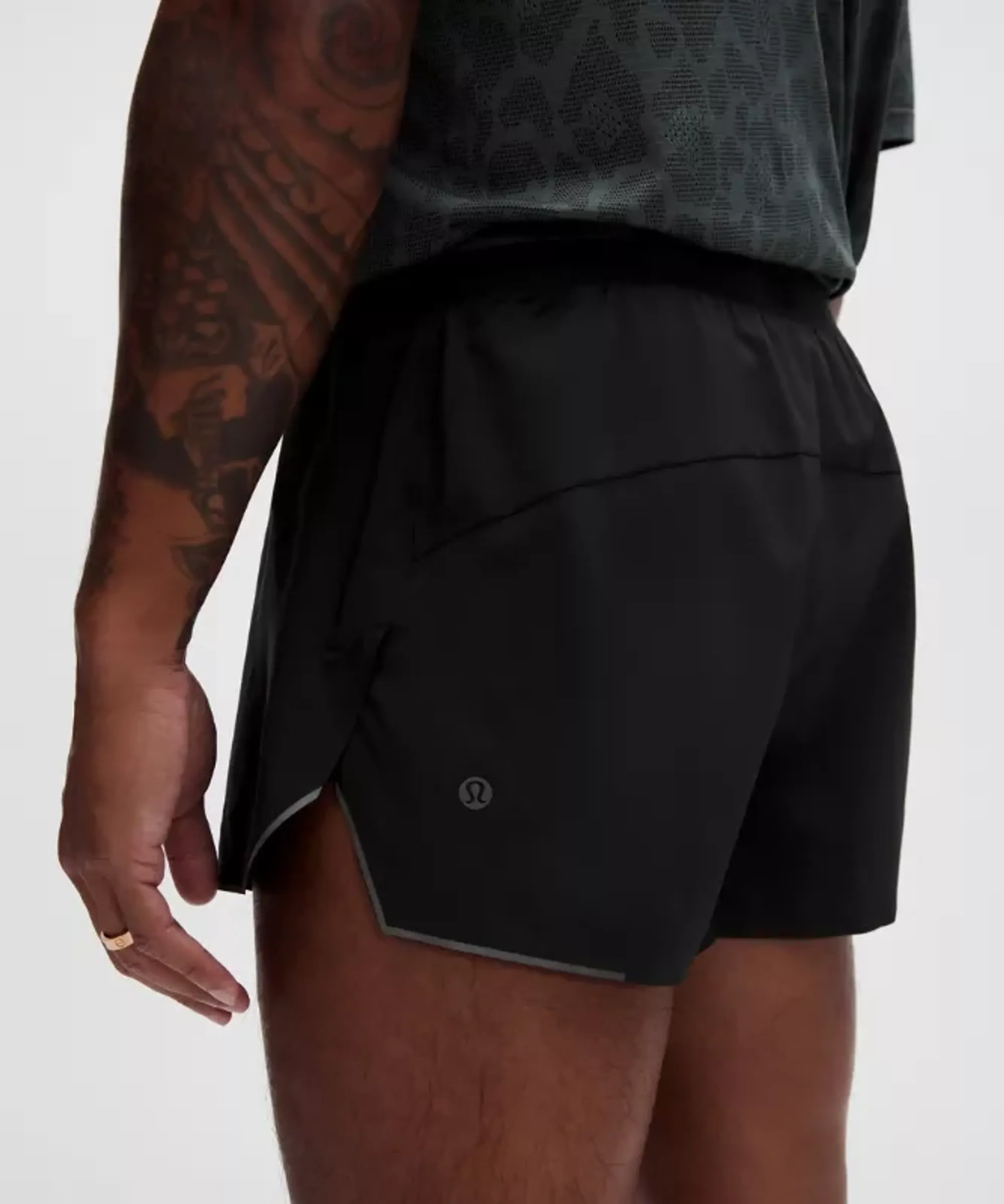 lululemon – Men's Fast and Free Split Shorts – 3" – Color Black – Size 2XL