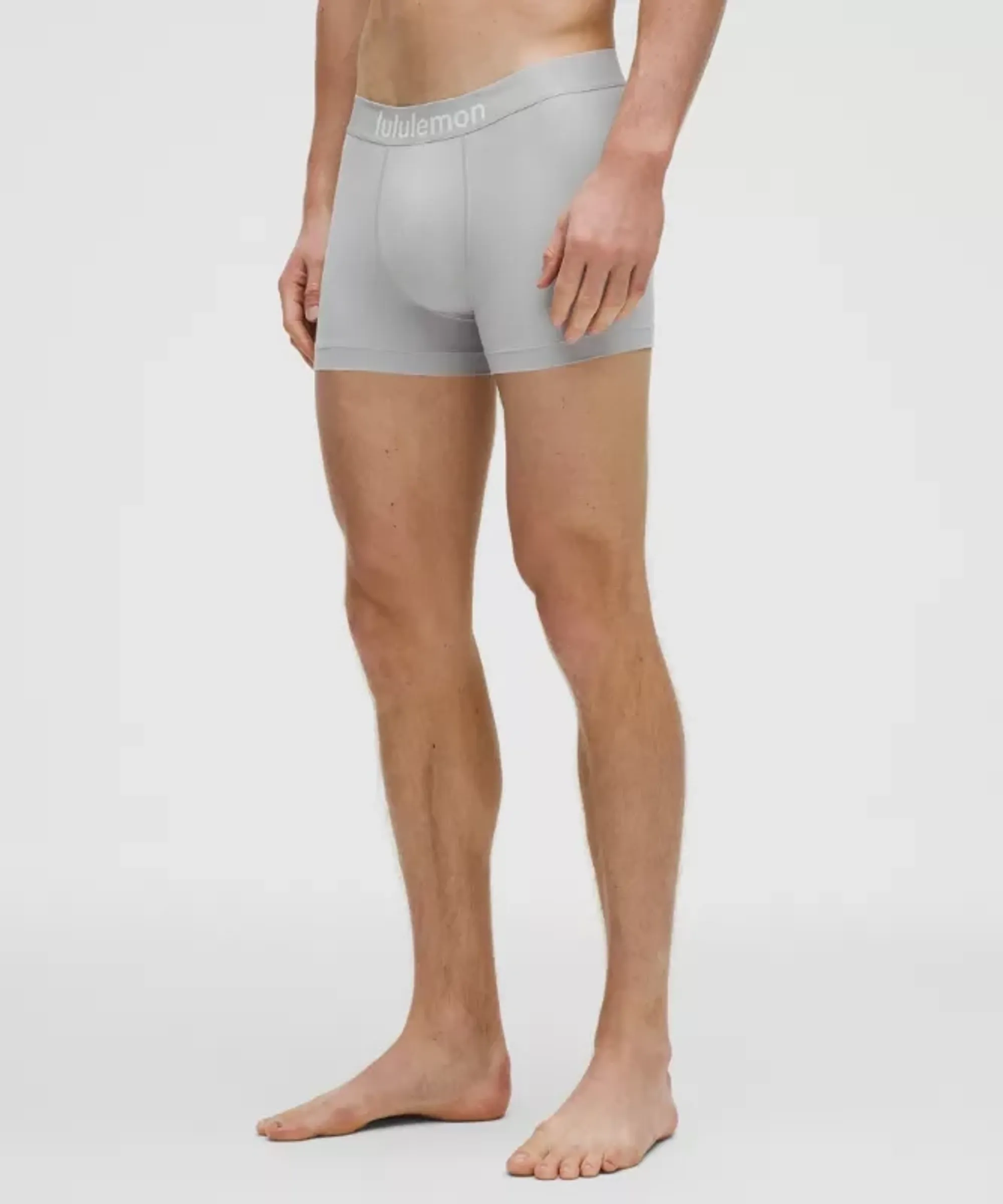 lululemon – Men's Soft Stretch Active Boxers Briefs – 3" – Color Silver/Grey – Size 2XL
