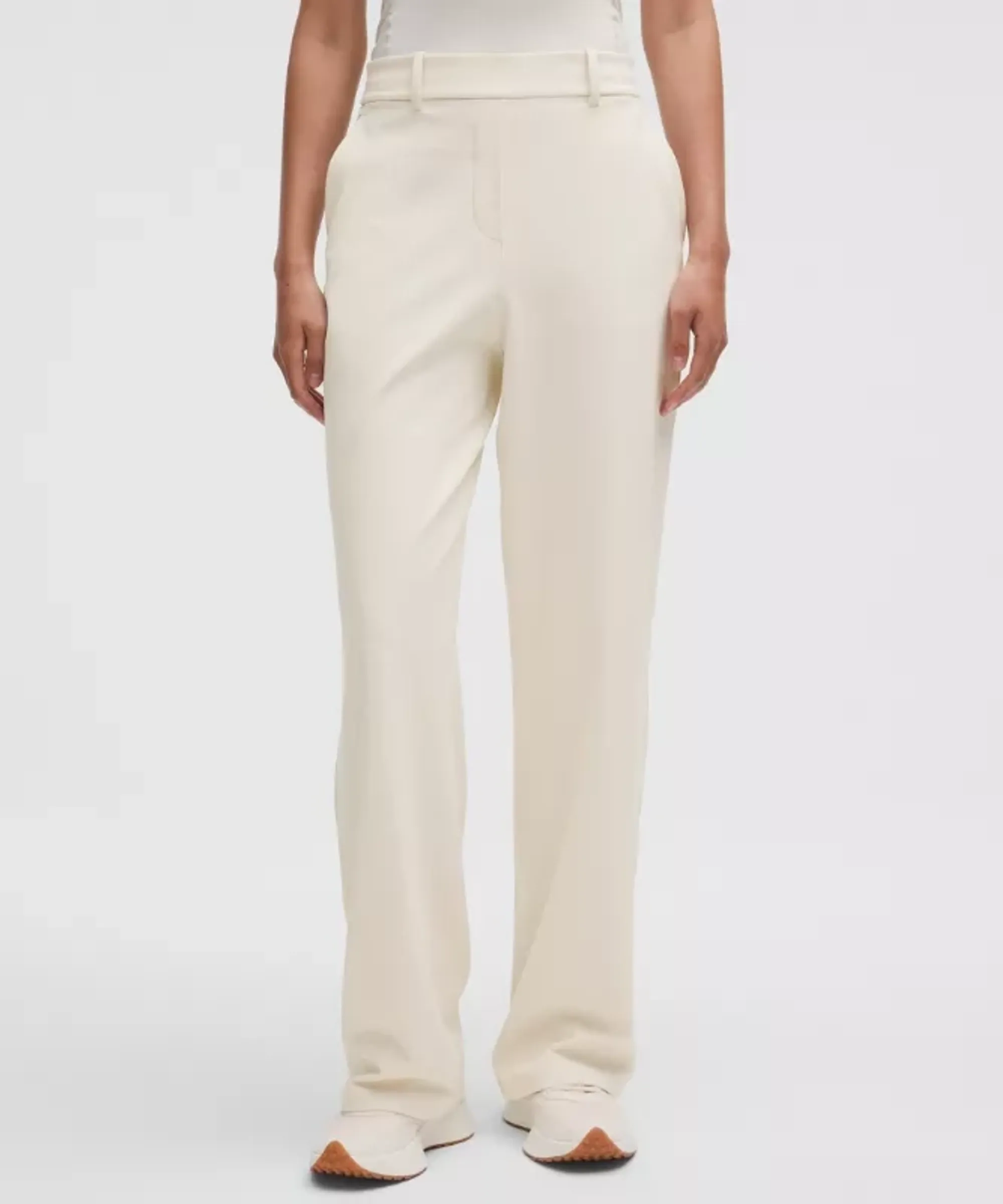 lululemon – Women's Daydrift High-Rise Straight-Leg Trousers Short – Color White – Size Medium