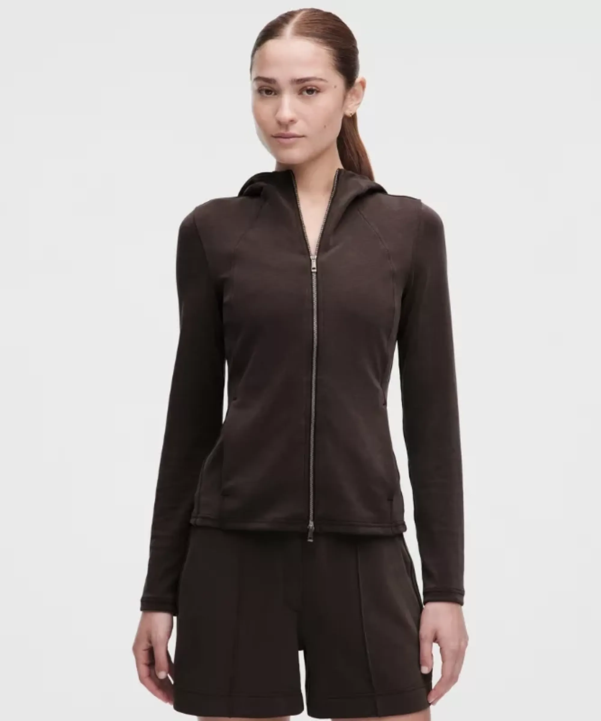 lululemon – Women's Lightweight Softstreme Full-Zip Hoodie – Color Brown – Size XS