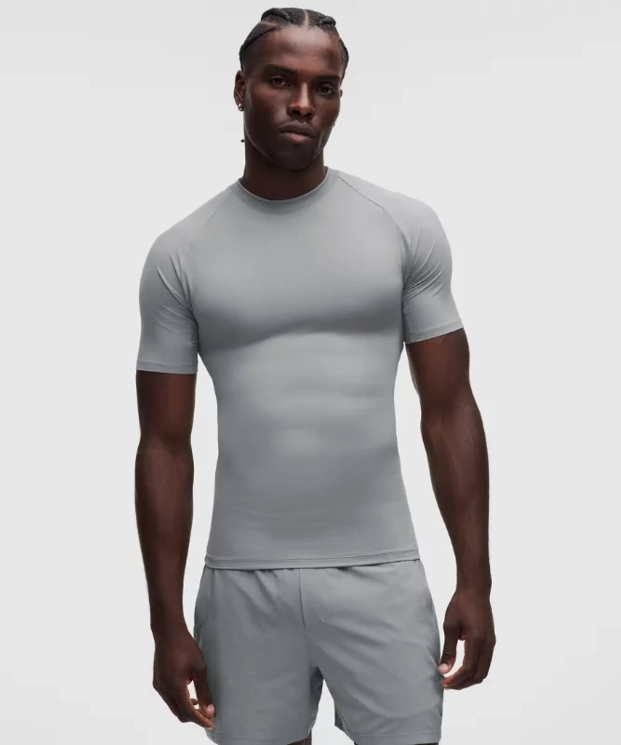 lululemon – Men's Repper Short-Sleeve Shirt – Color Grey – Size 2XL