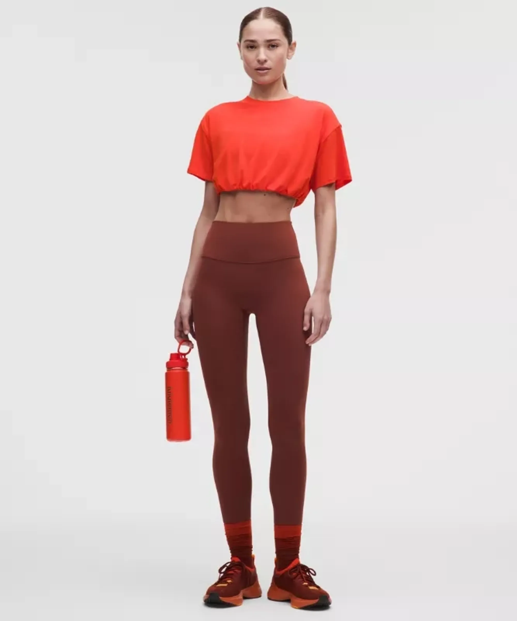 lululemon – Women's Wunder Train No Line High-Rise Tight Leggings – 28" – Color Red – Size 8