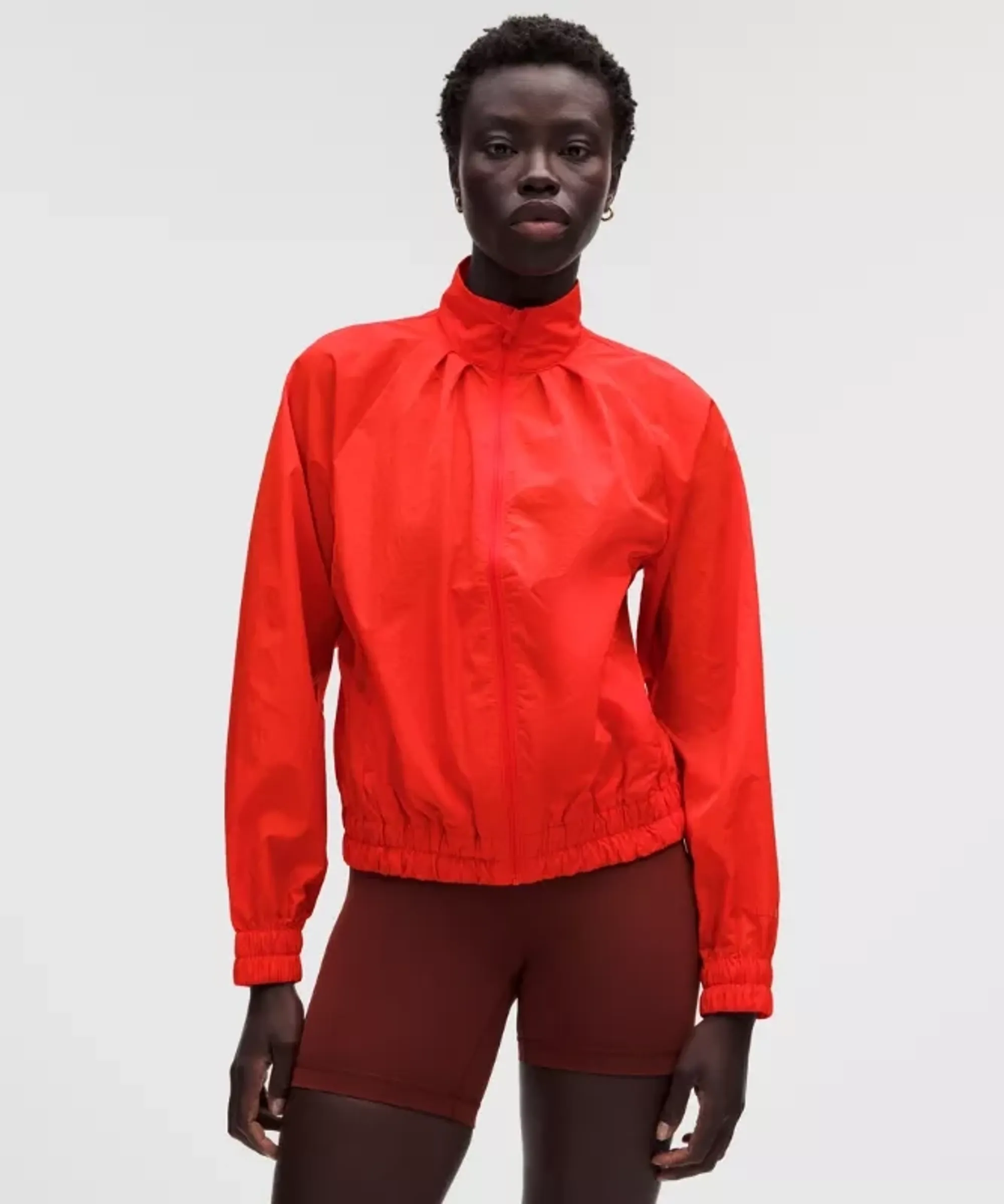 lululemon – Women's Lightweight Pleated Track Jacket – Color Red – Size Medium