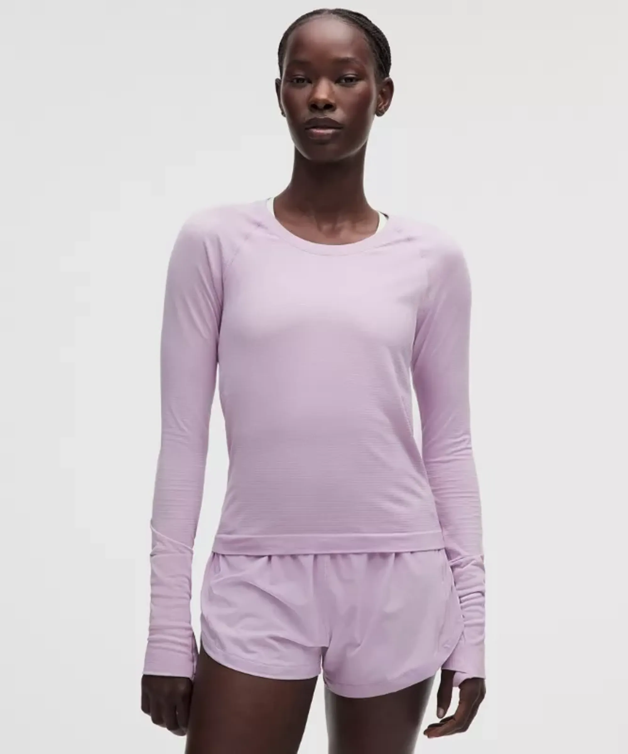 lululemon – Women's Swiftly Tech Long-Sleeve Shirt 2.0 Waist Length – Color Purple – Size 2