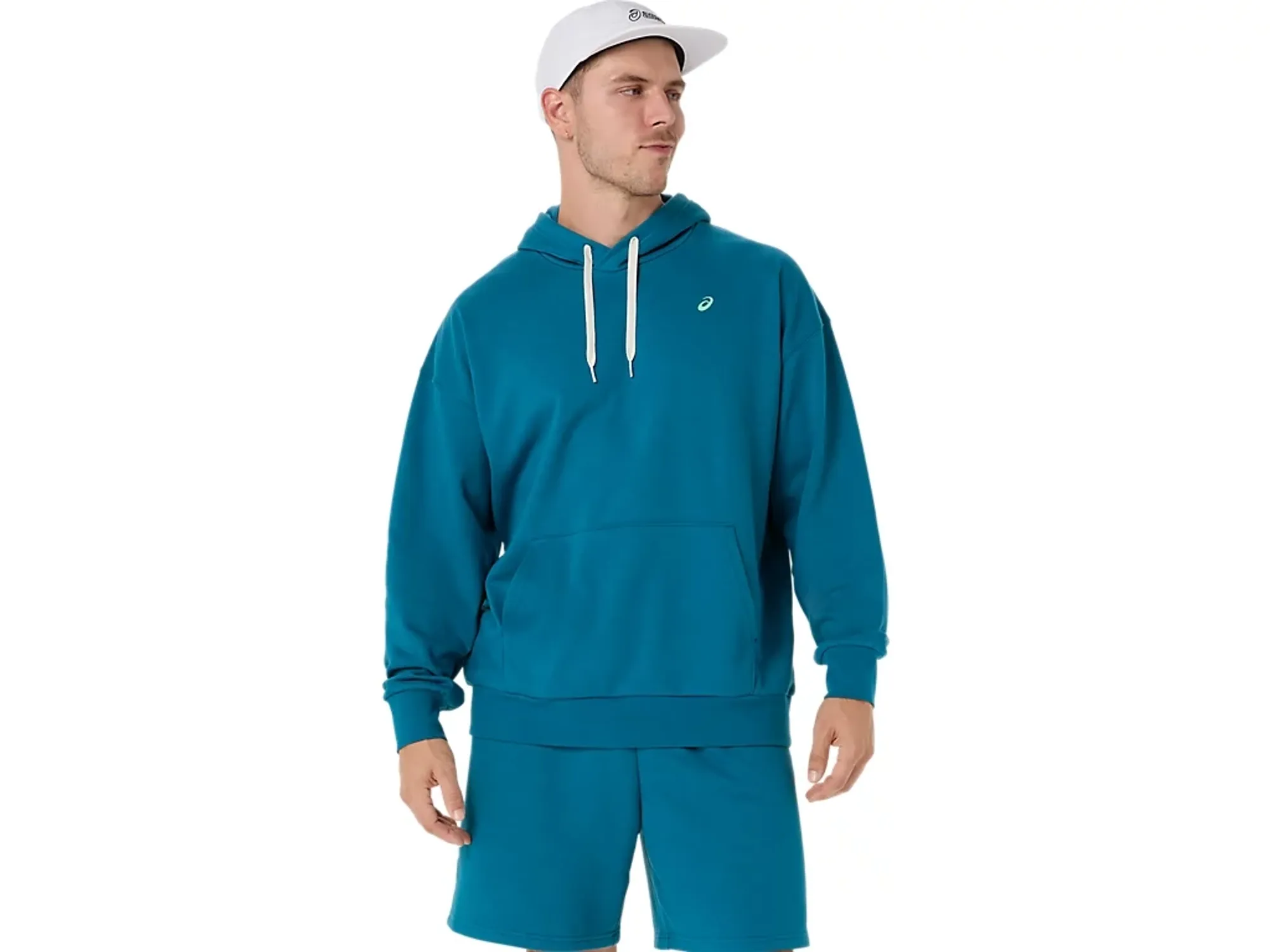Asics French Terry Relaxed Pullover Hoodie