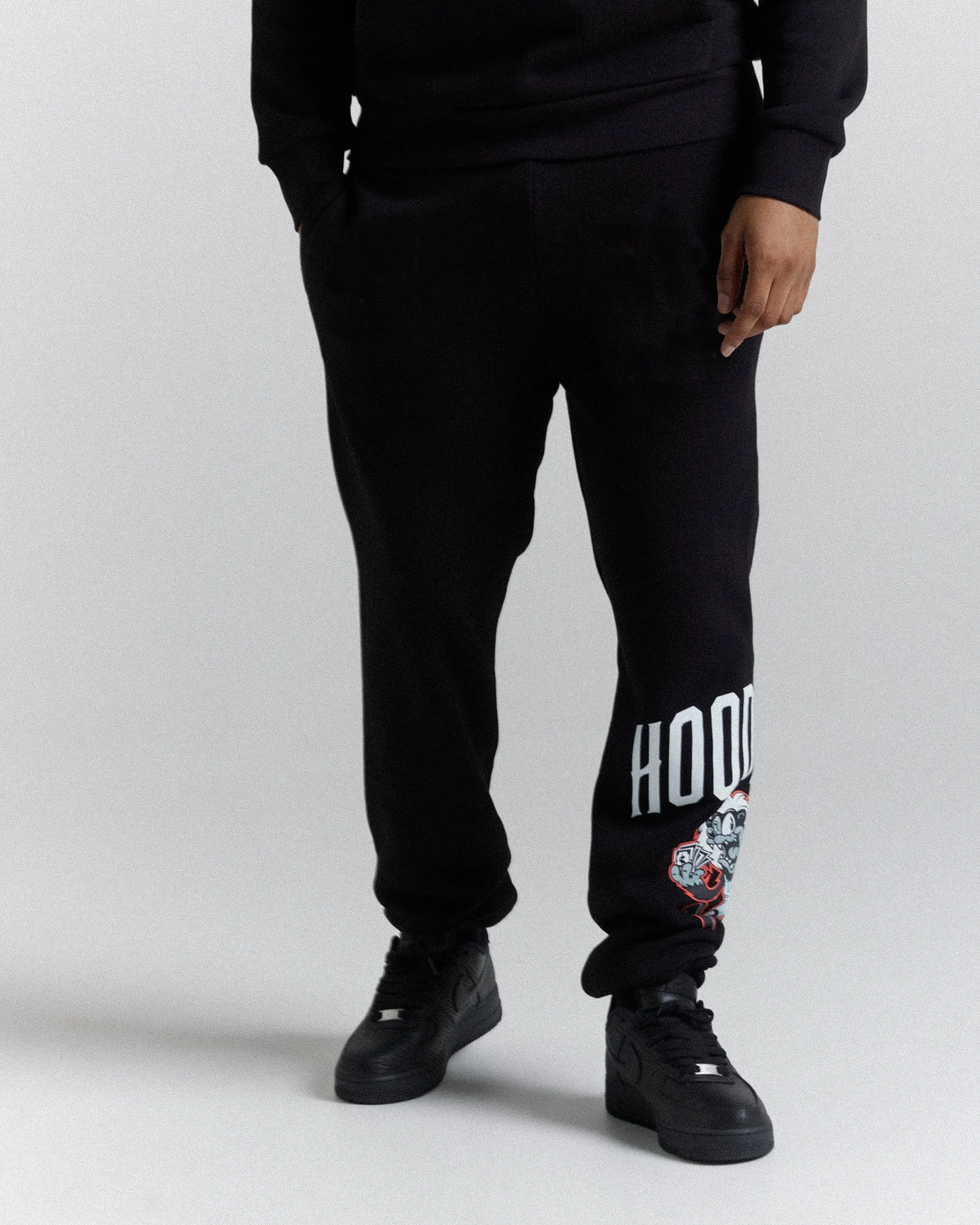 Menace Joggers - Black/White/Red