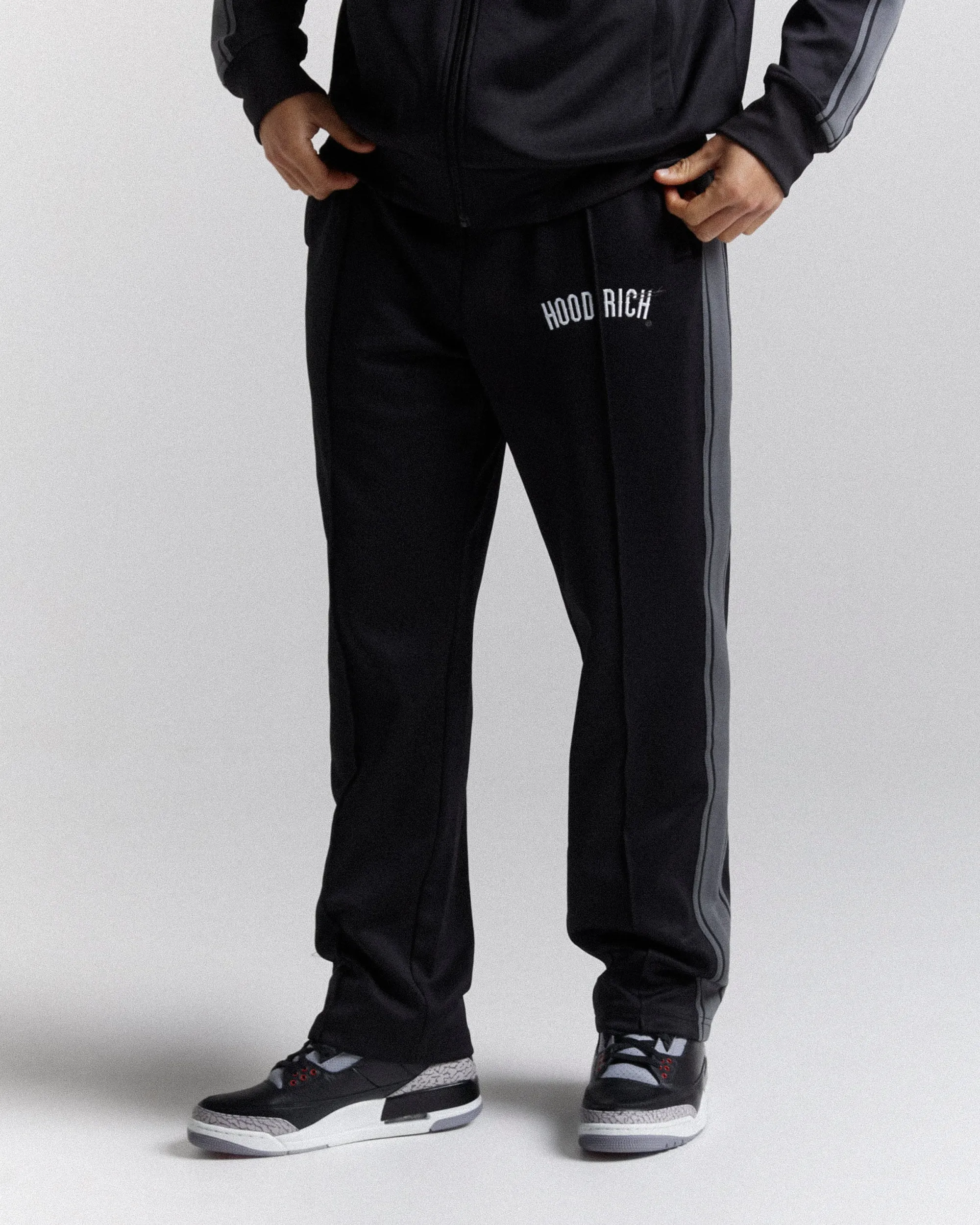 Ignite Track Pant - Black/White/Grey