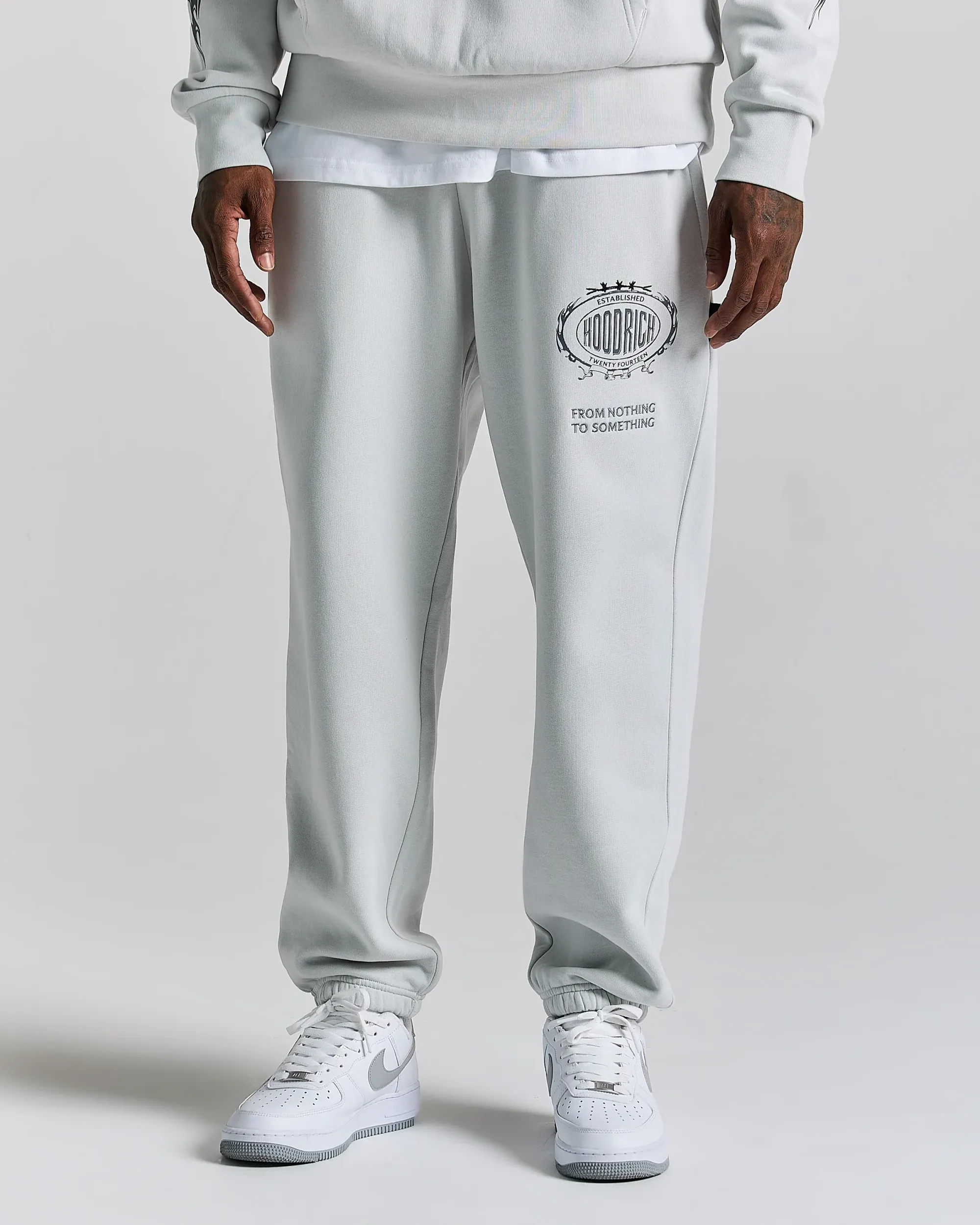 Noir Oversized Jogger - Light Grey/Black