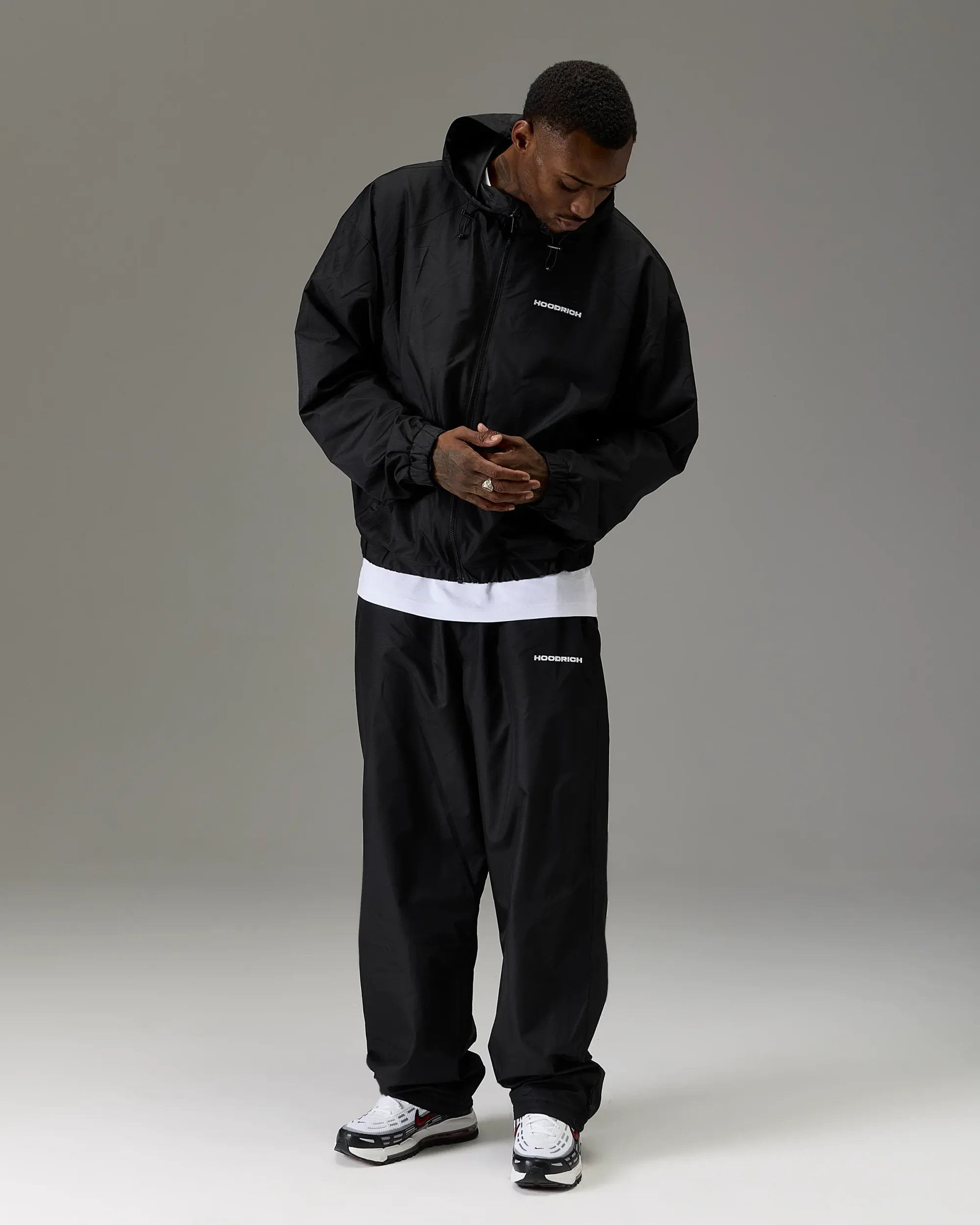 The Winner's Circle Ripstop Woven Pant - Black/White