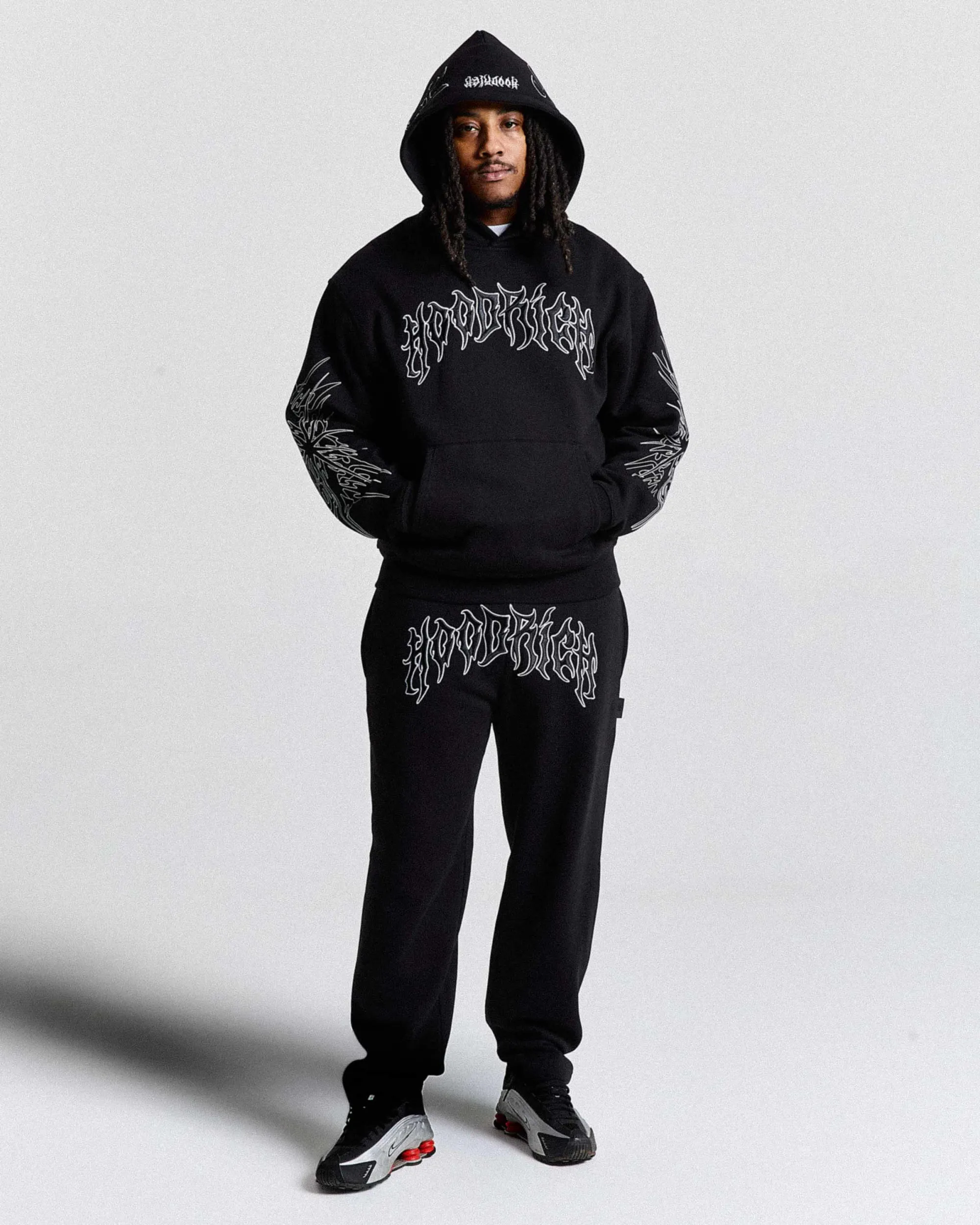 Spectral Oversized Joggers - Black/White