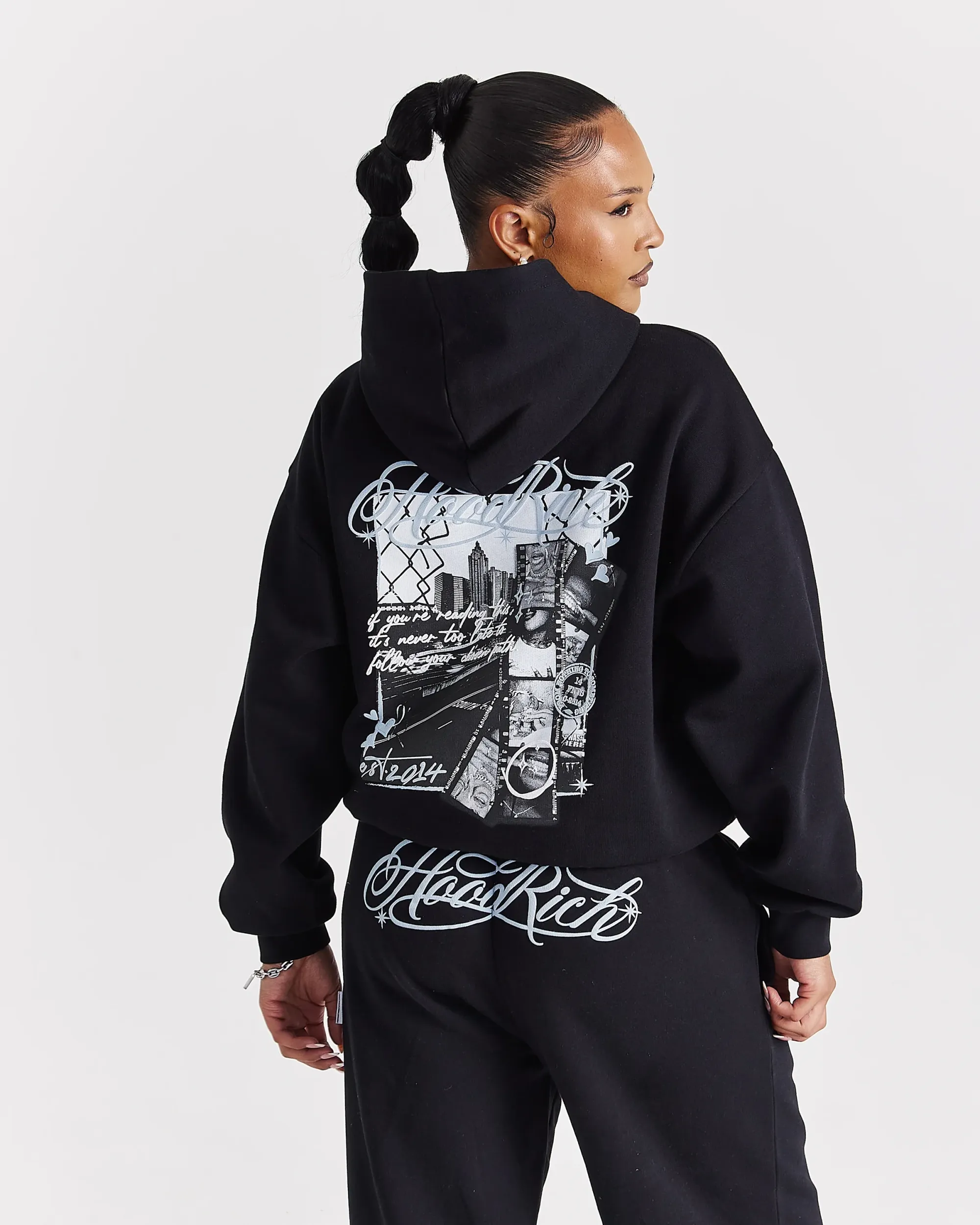 Vision Mid Length Hoodie - Black