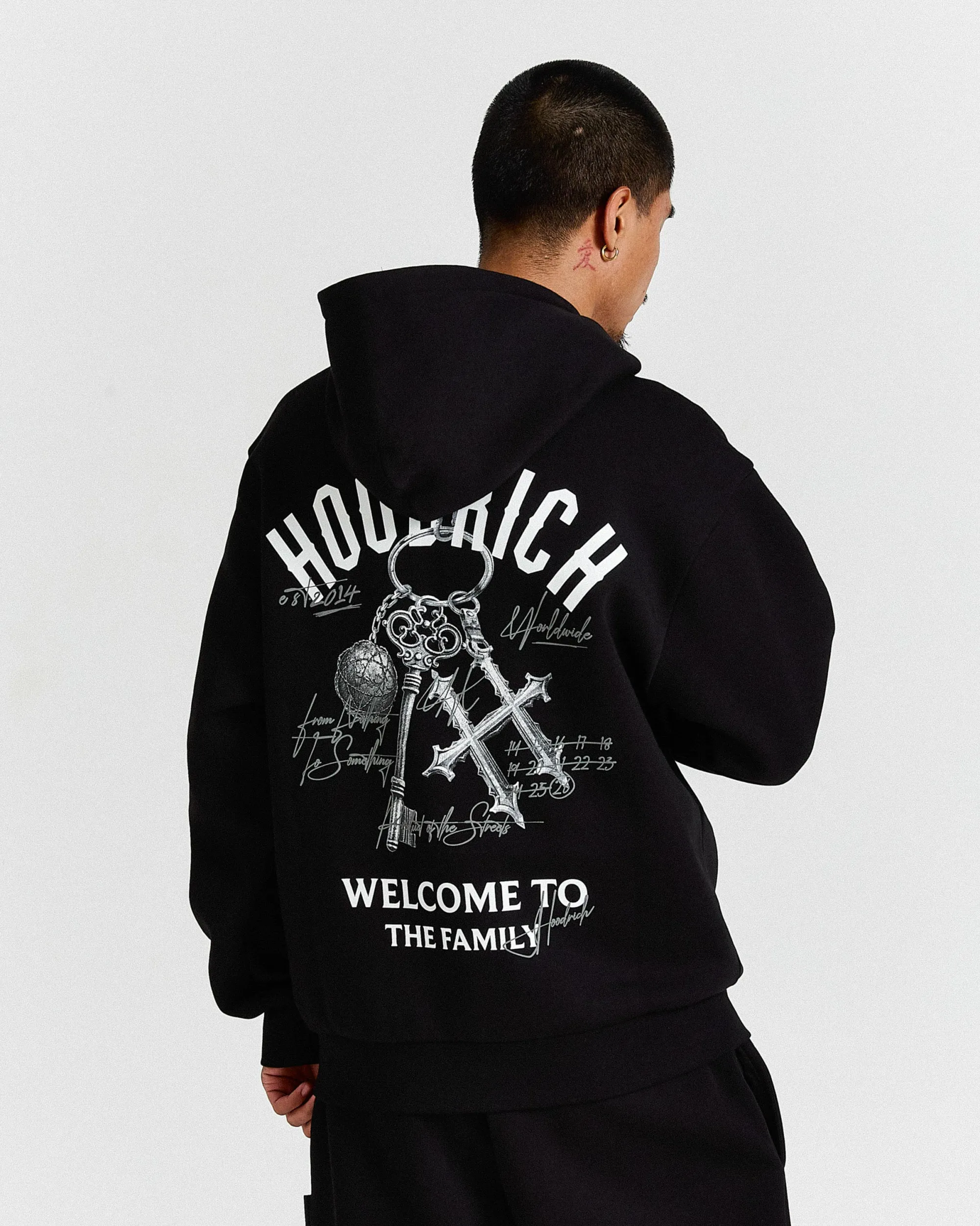 Rite Oversized Hoodie - Black/White