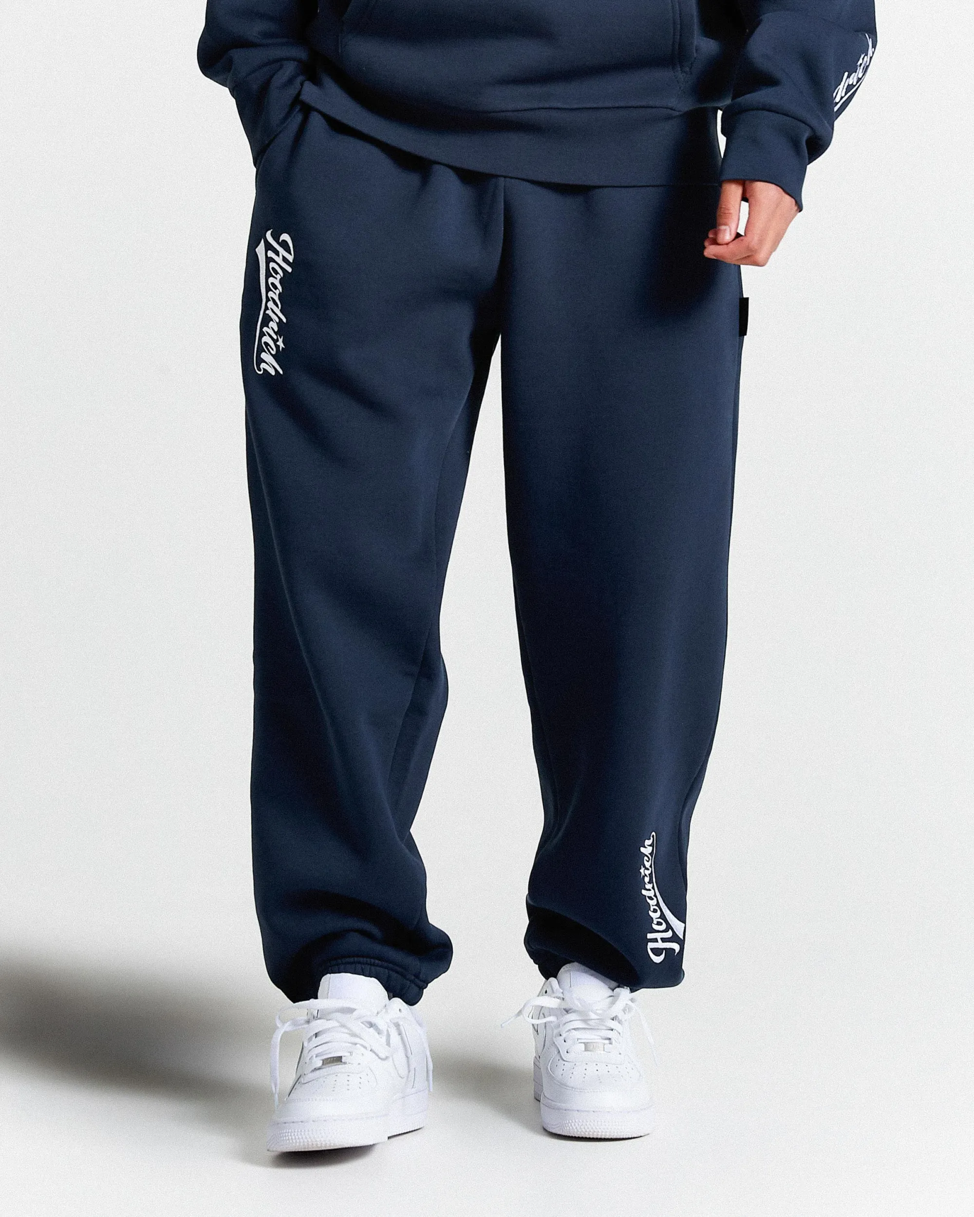 Multi Stade Oversized Joggers - Navy/White
