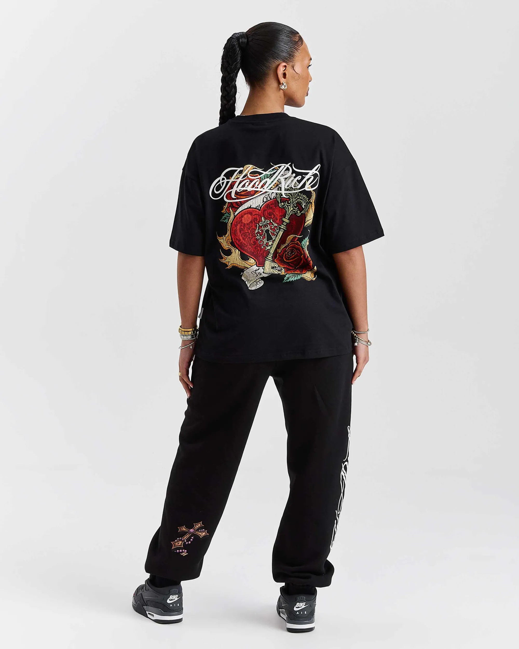 Hoodrich Vox Oversized Joggers - Black - Womens