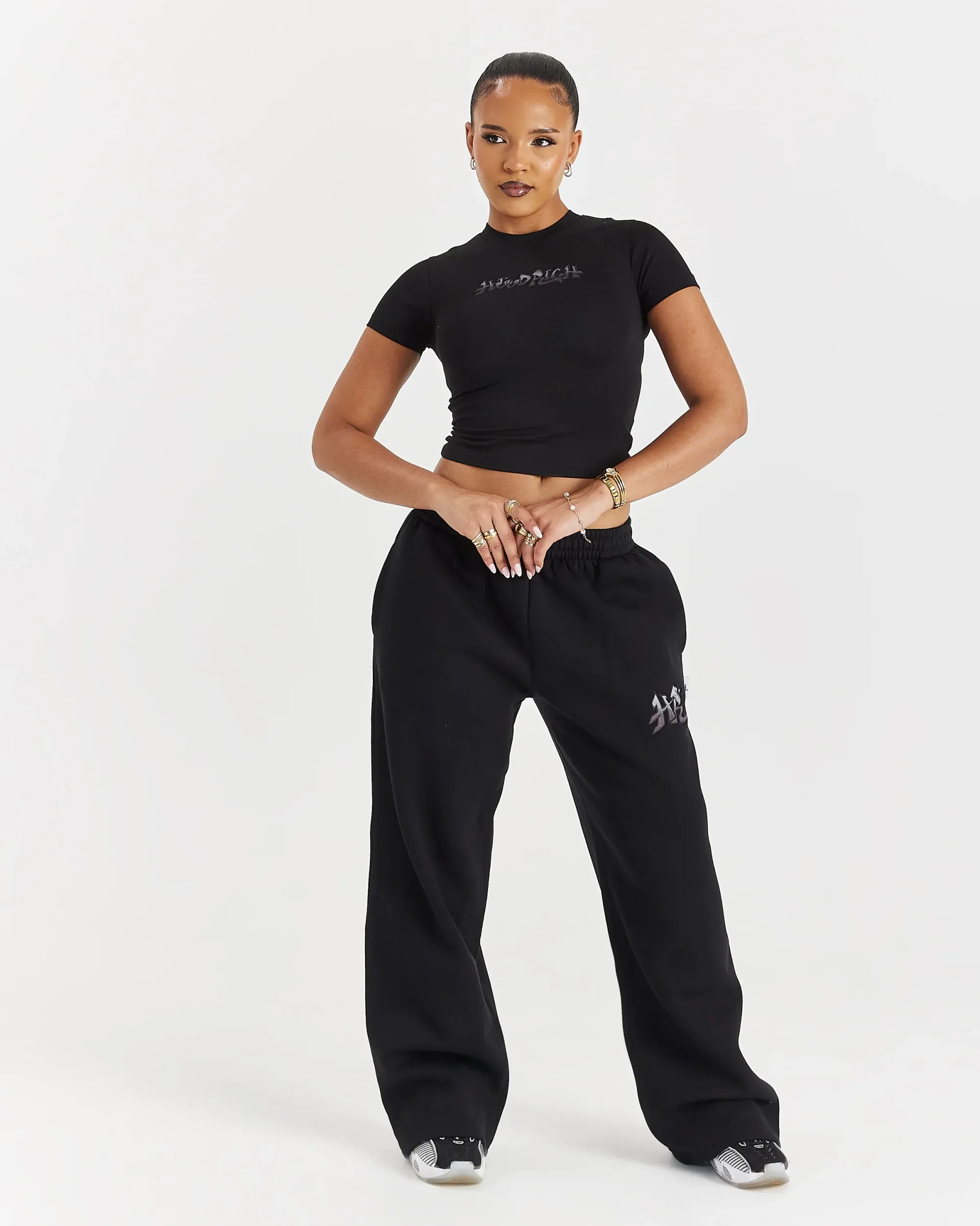 Lucky Fitted Tee - Black/Grey