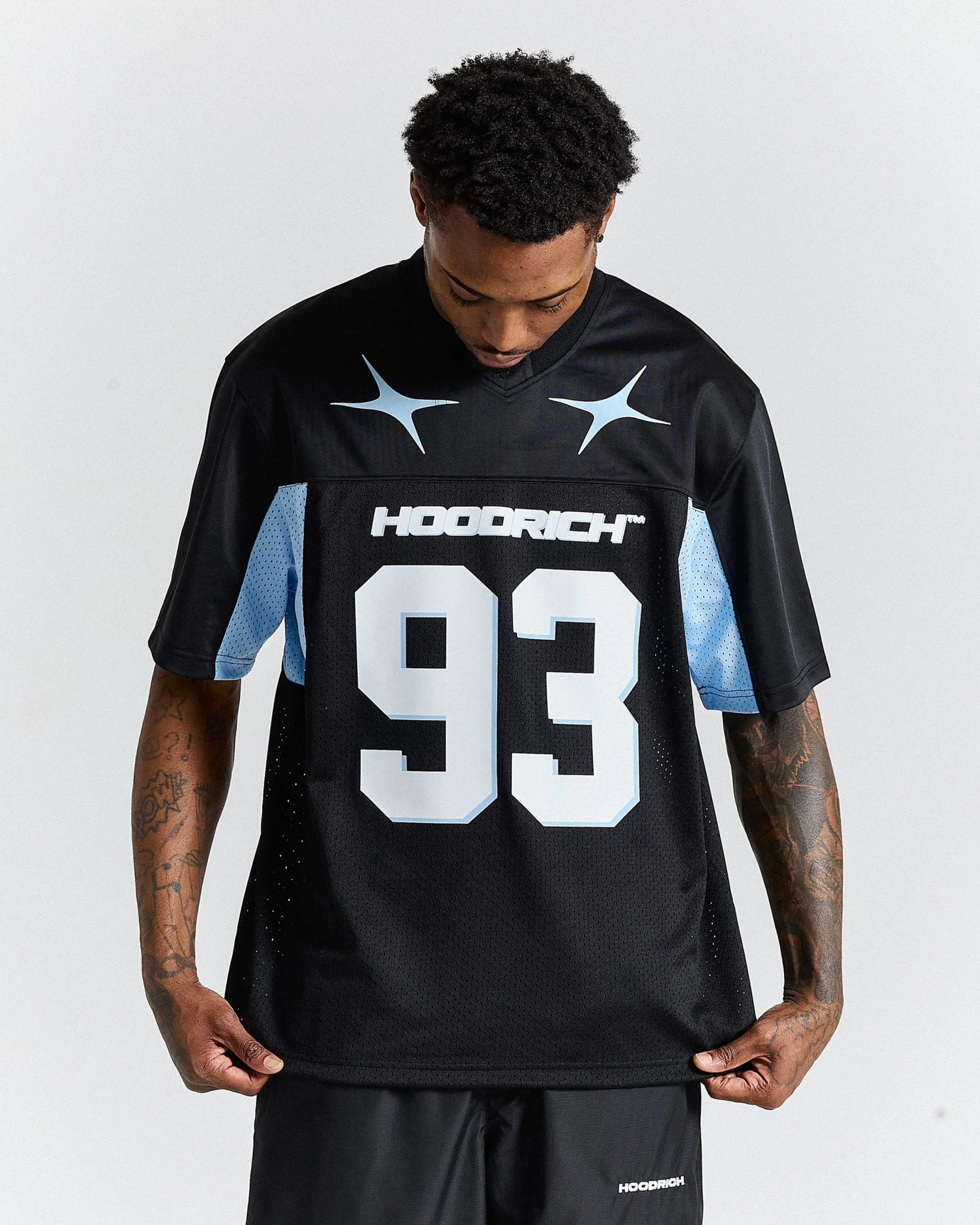 Ryder 93 Oversized Mesh Jersey - Black/White