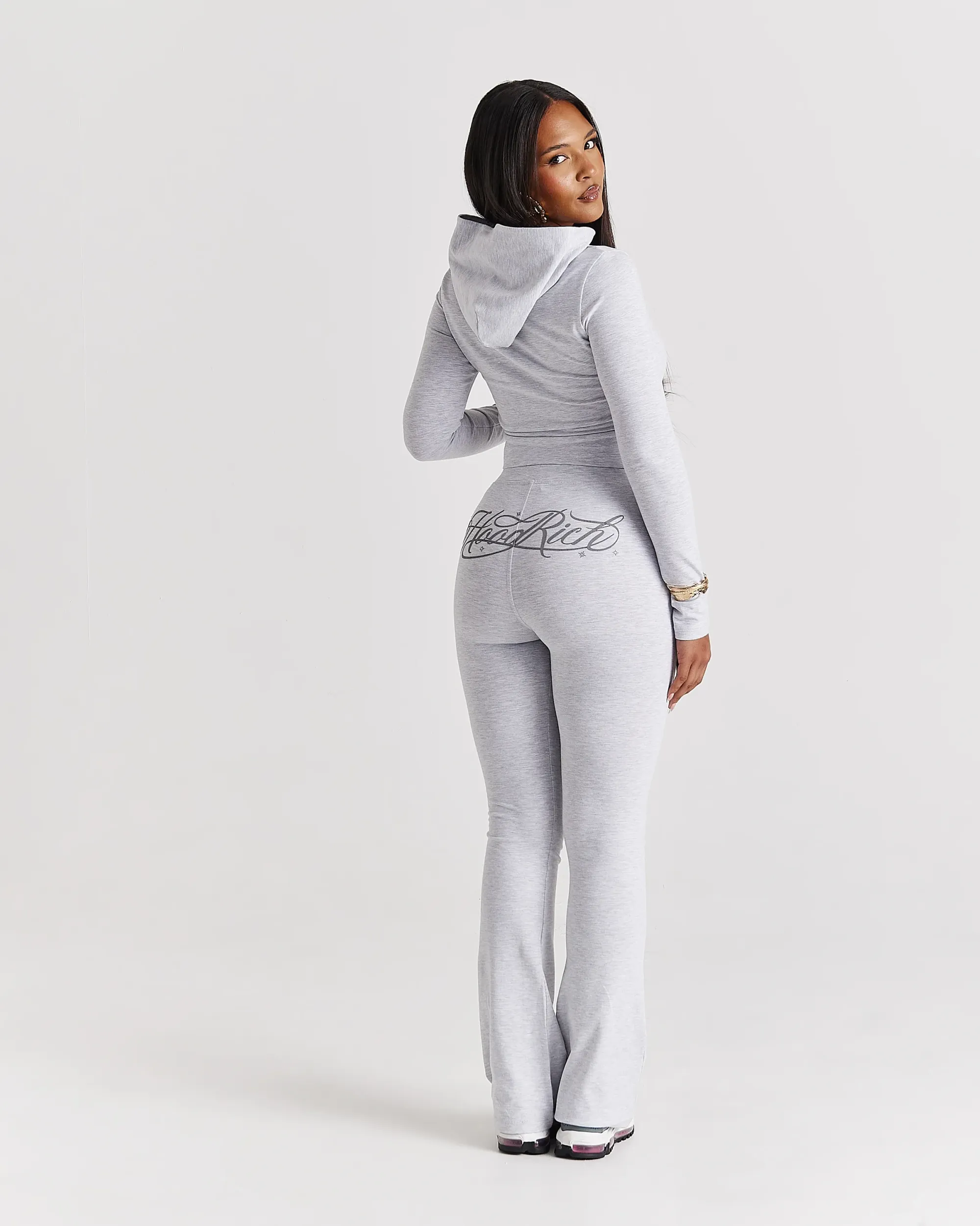 Solace Flare Leggings - Light Grey