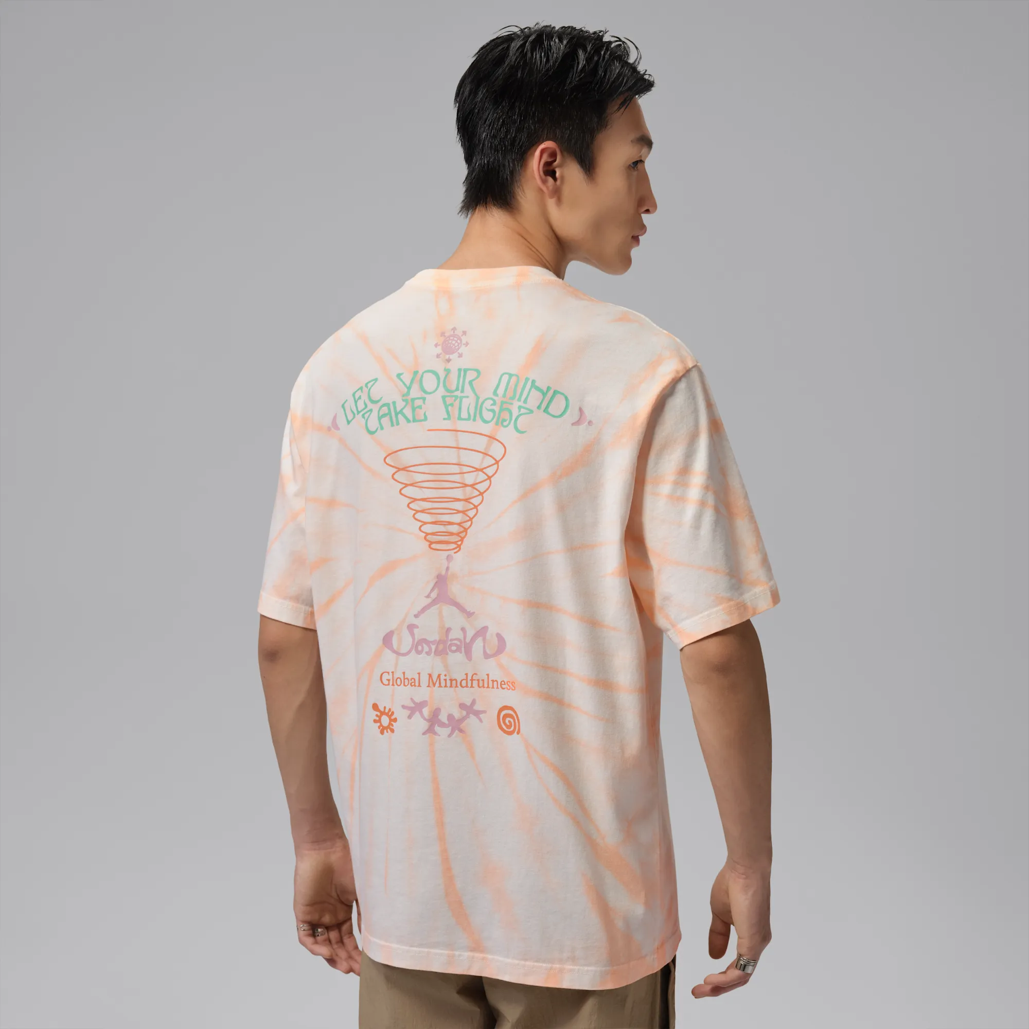 Nike Jordan Brooklyn Men's Tie-Dye Festival T-Shirt - White