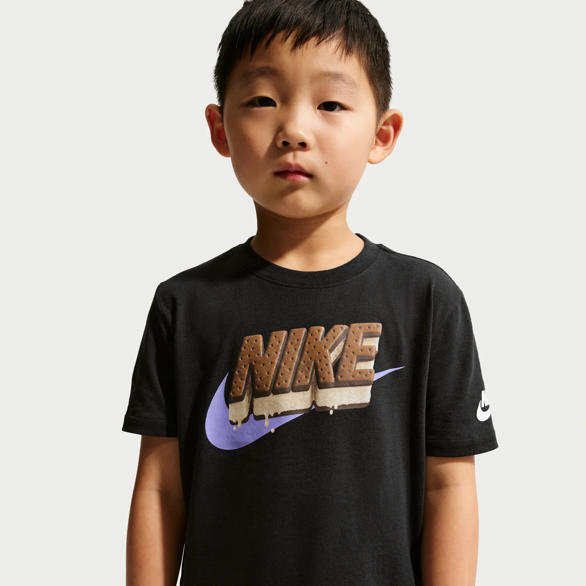 Nike Younger Kids' Ice-Cream Sandwich T-Shirt - Black