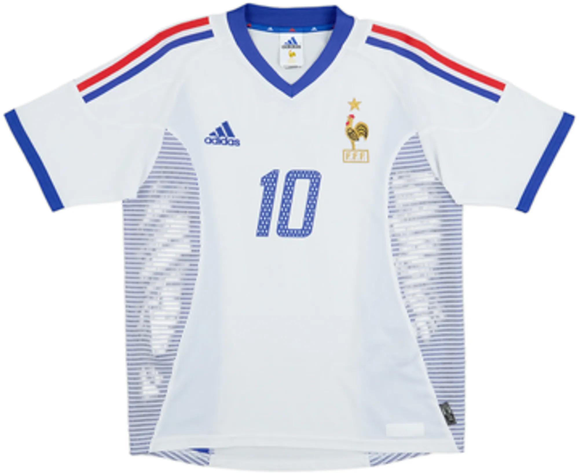 2002-04 France Away Shirt Zidane #10 - 9/10 - (Y)