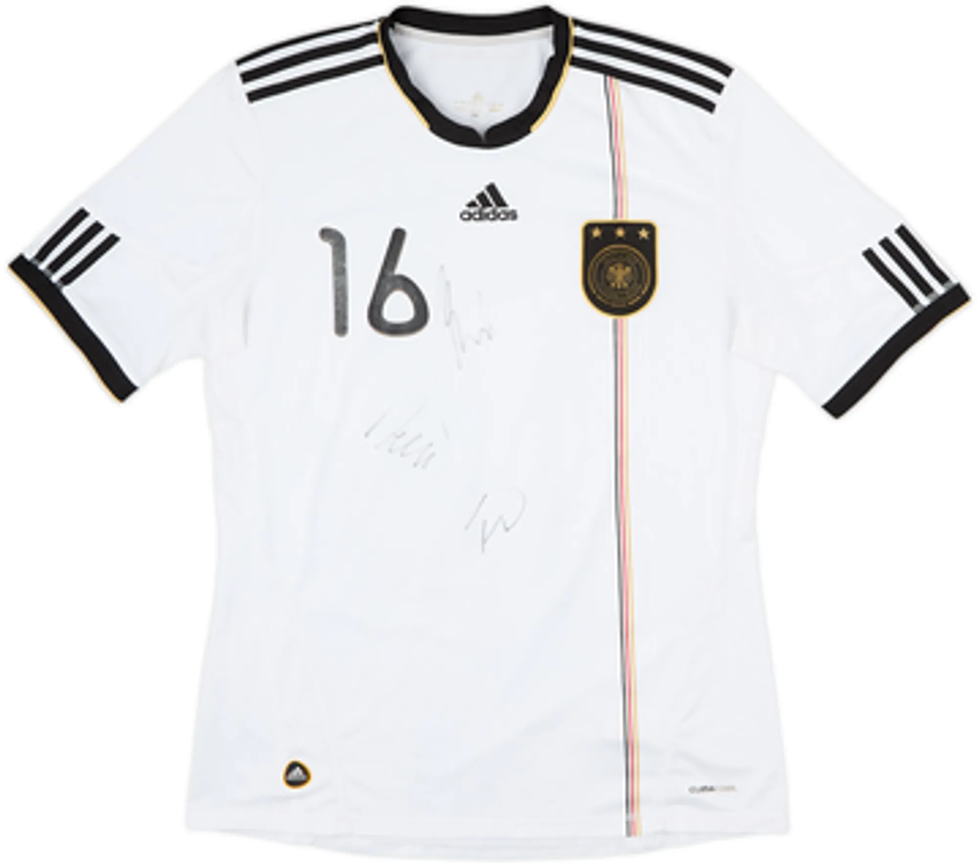 2010-11 Germany Signed Home Shirt Lahm #16 - 5/10 - (L)