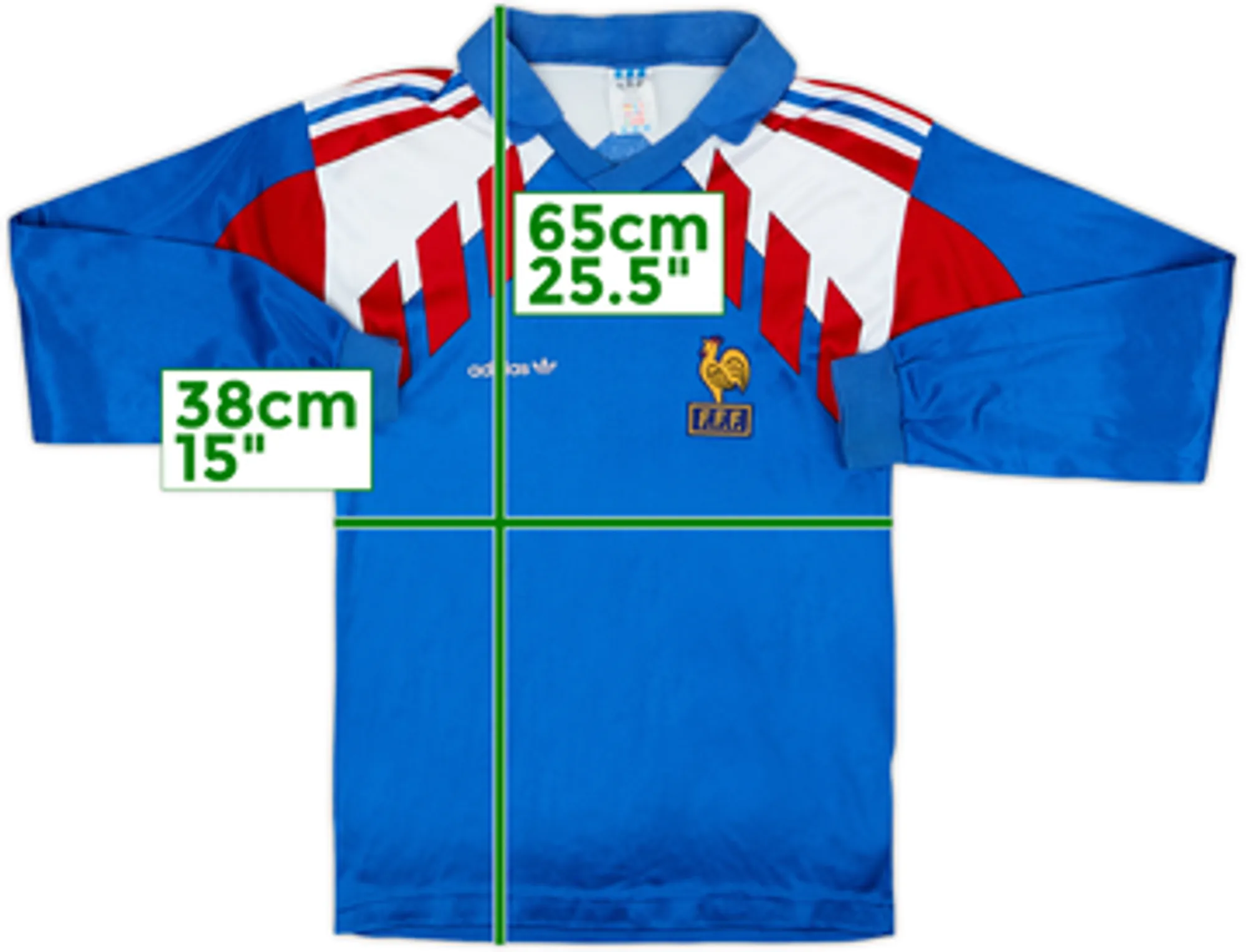 1990-92 France Home L/S Shirt - 8/10 - (XL.Boys)