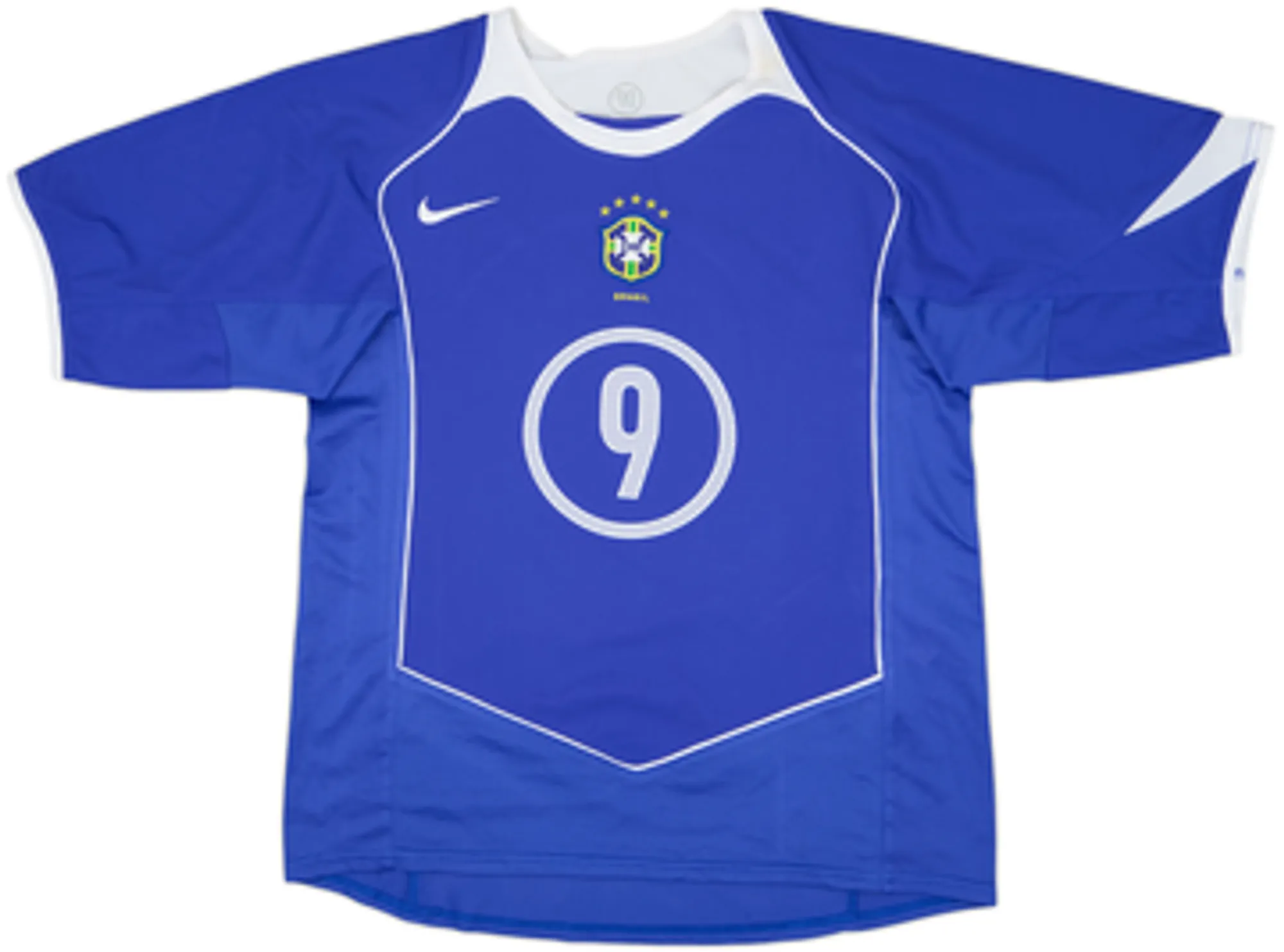 2004-06 Brazil Away Shirt Ronaldo #9 - 10/10 - (M)